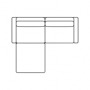 2.5-Sitzer mit Hocker