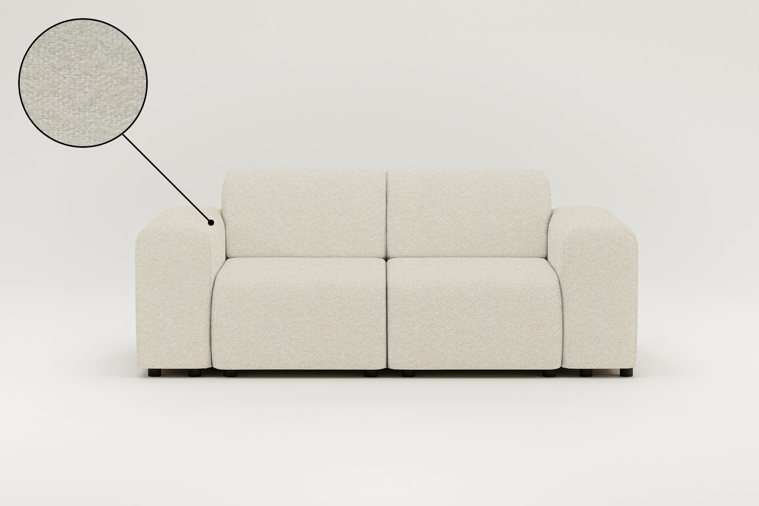 Canapé modulable Nina 2 places avec fonction sommeil