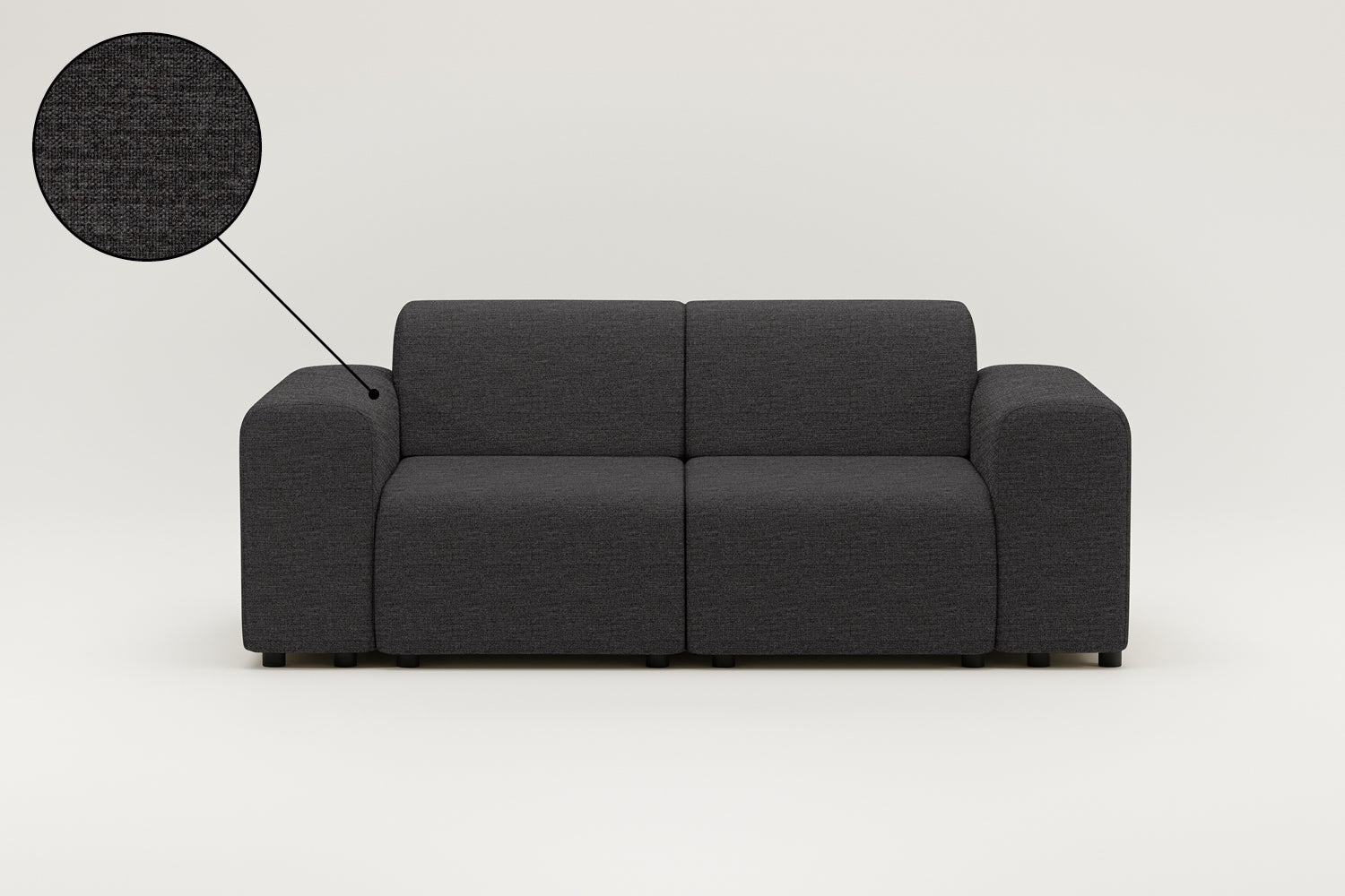 Modulares Sofa Nina 2-Sitzer mit Schlaffunktion