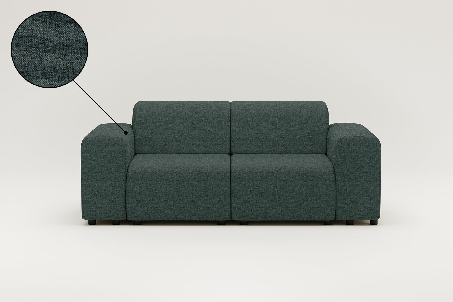 Modulares Sofa Nina 2-Sitzer mit Schlaffunktion