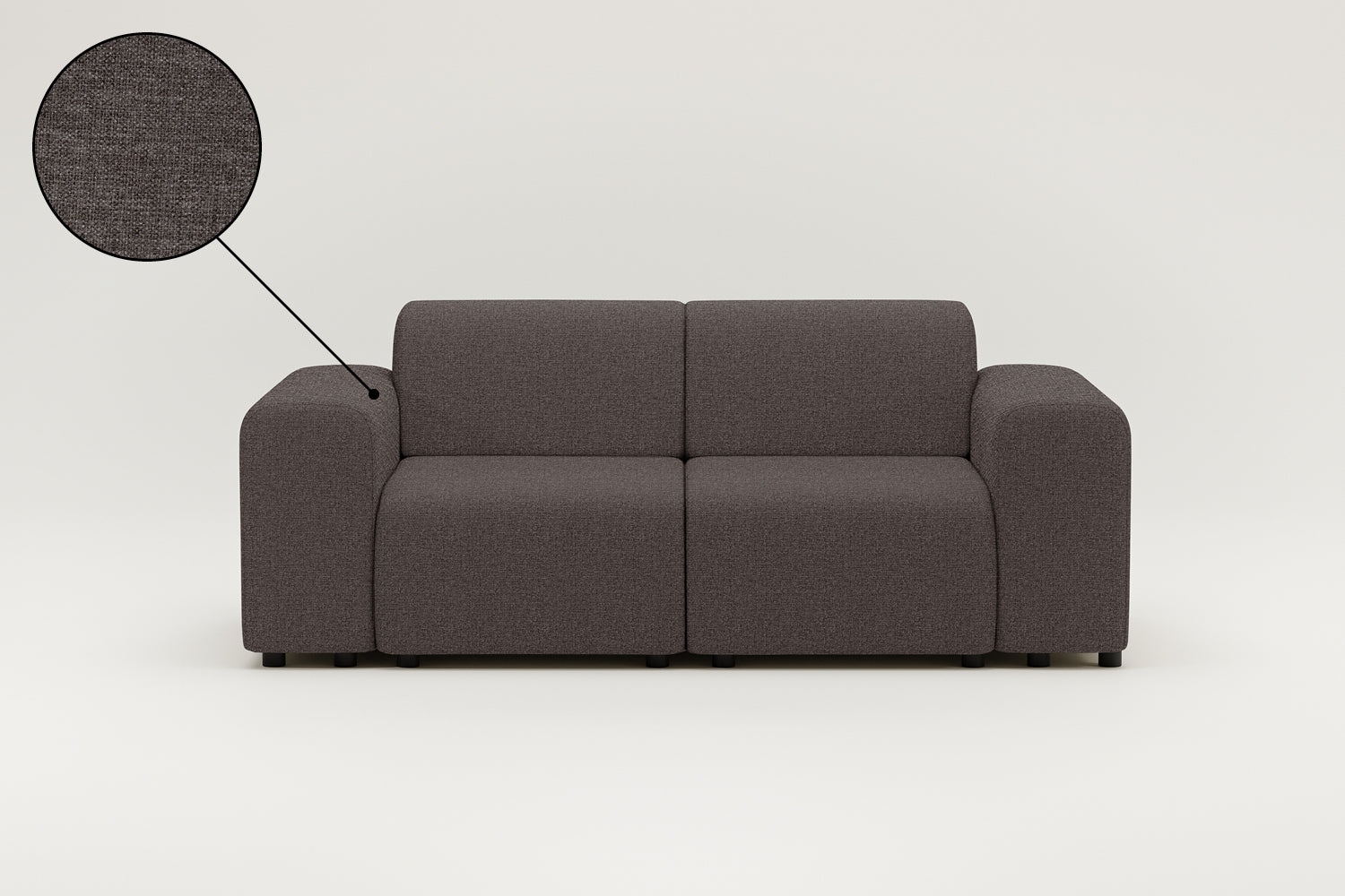 Canapé modulable Nina 2 places avec fonction sommeil