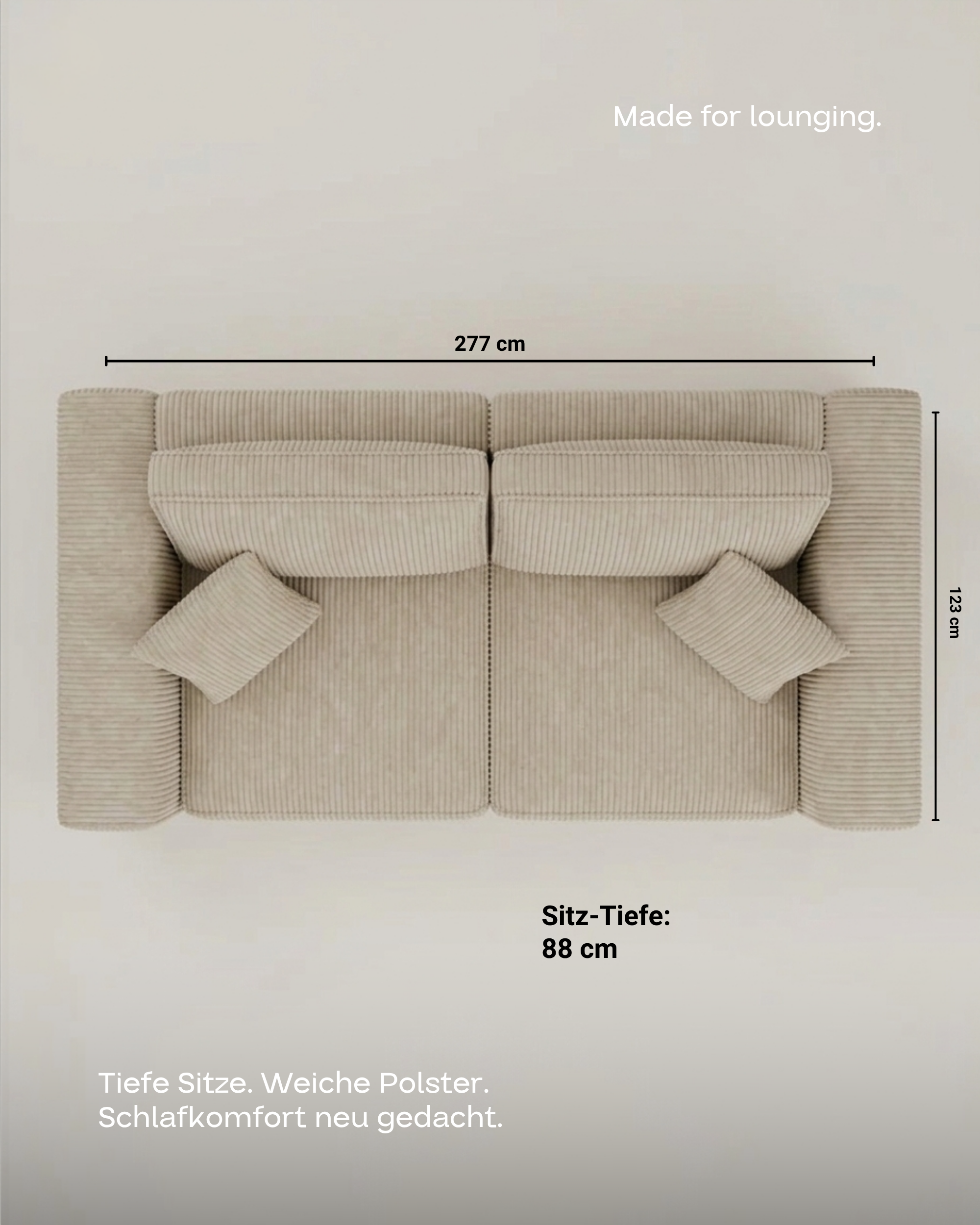 Sofa Bed Nora 3-seater