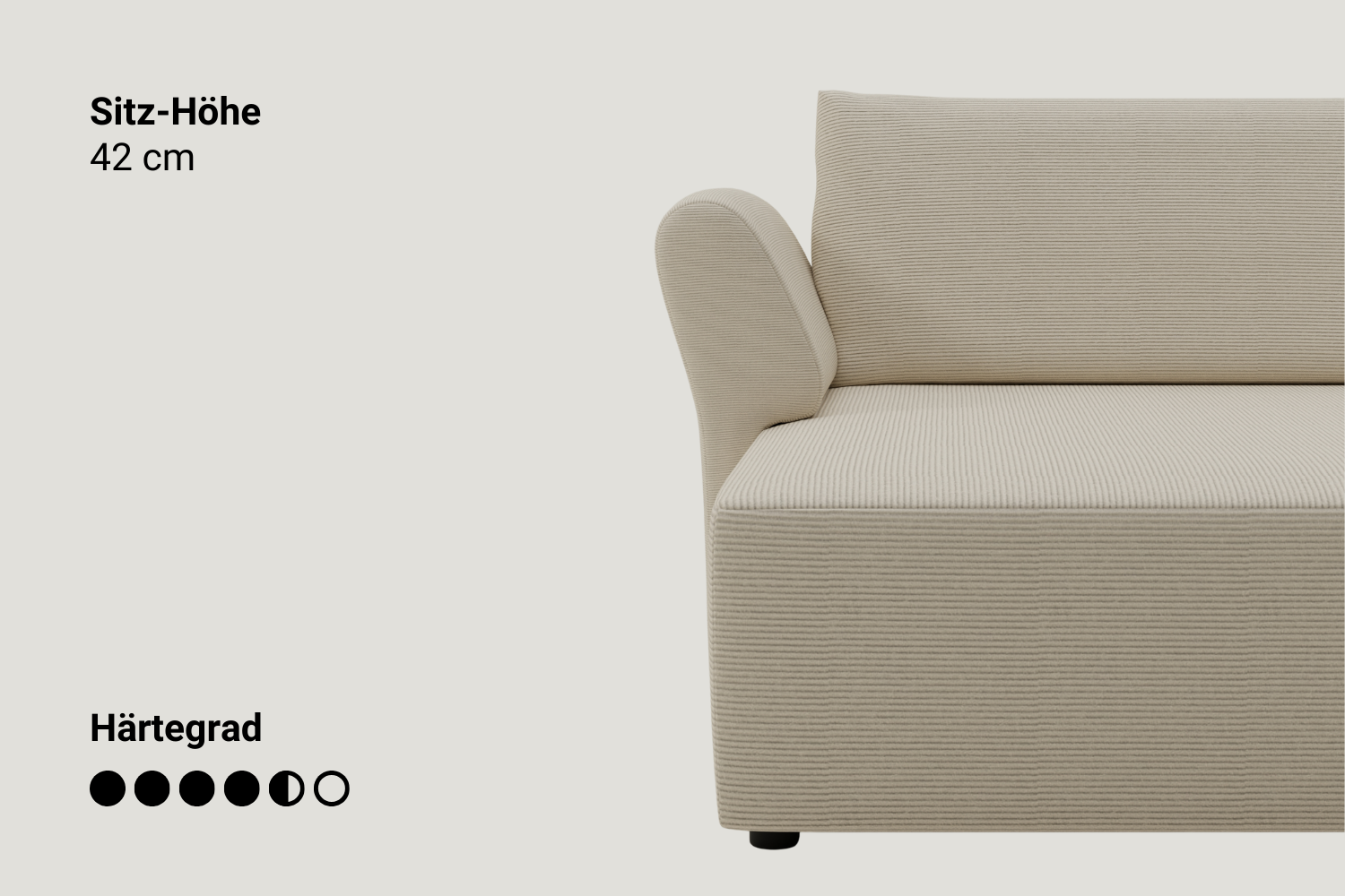 Outlet - Modular sofa Amy 4-seater with sleep function - Showroom Zurich