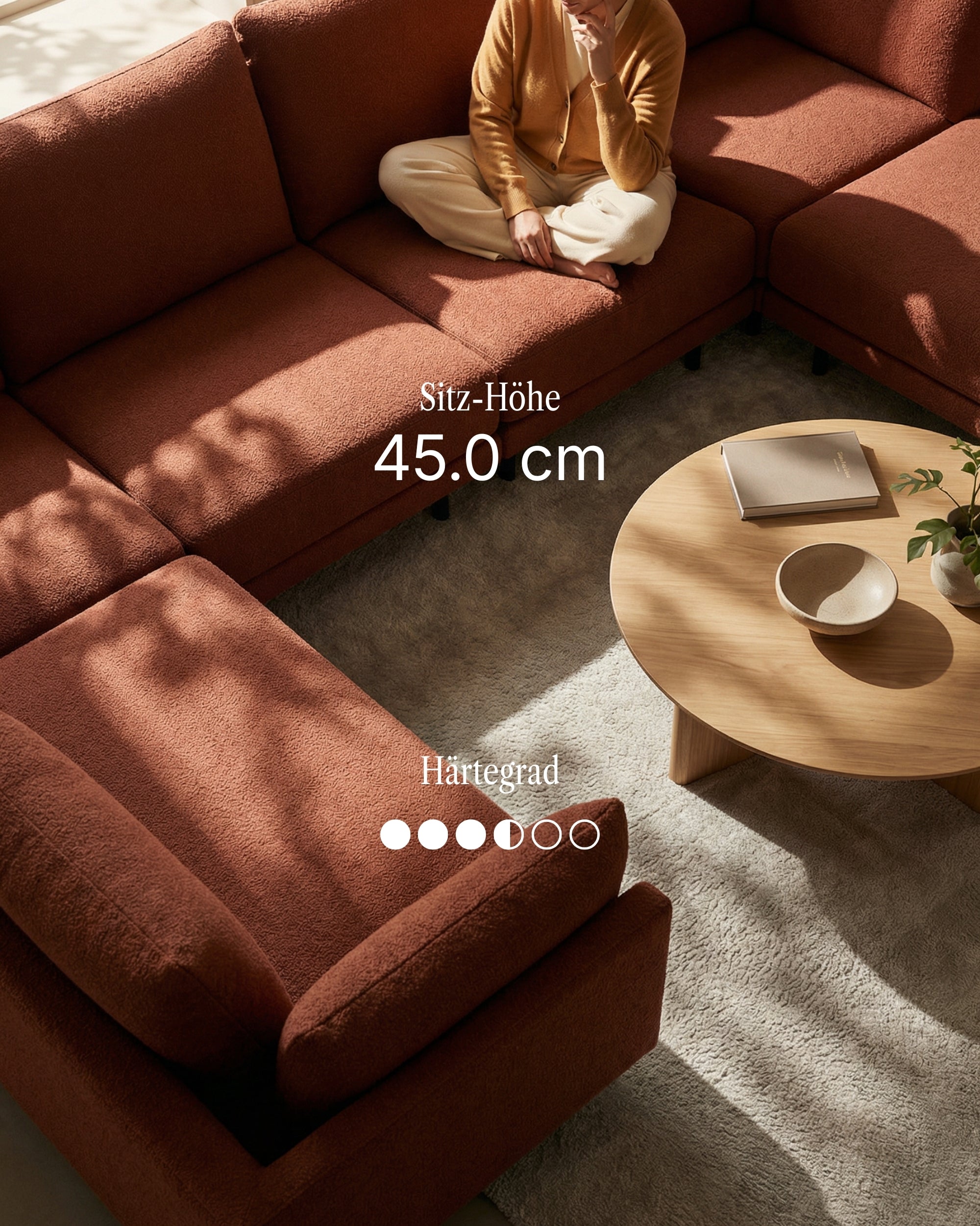 Modulares Sofa Donna 4-Sitzer mit Schlaffunktion