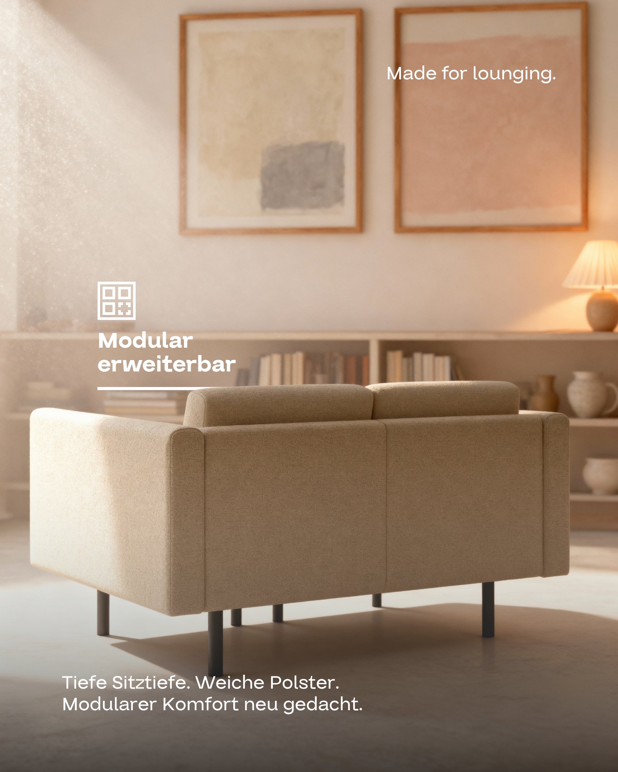 Modulares Sofa Aera 2-Sitzer