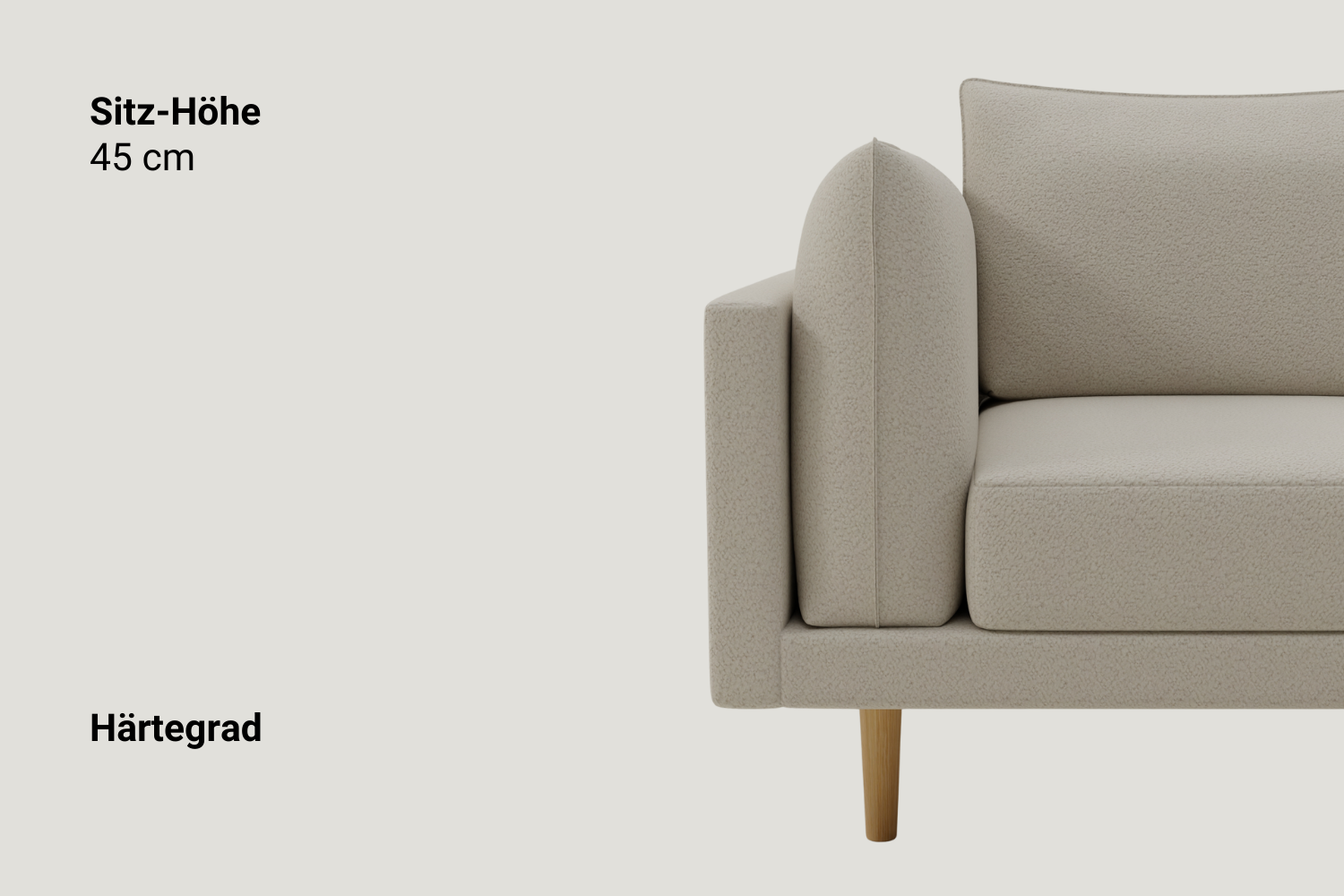 Canapé modulable 4 places Donna avec fonction sommeil