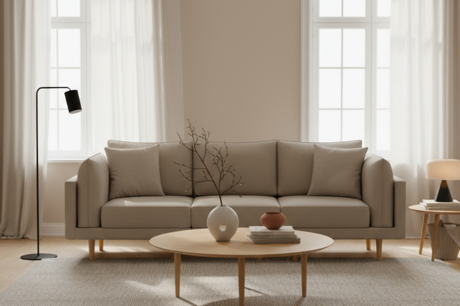 Modulares Sofa Donna 3-Sitzer mit Schlaffunktion