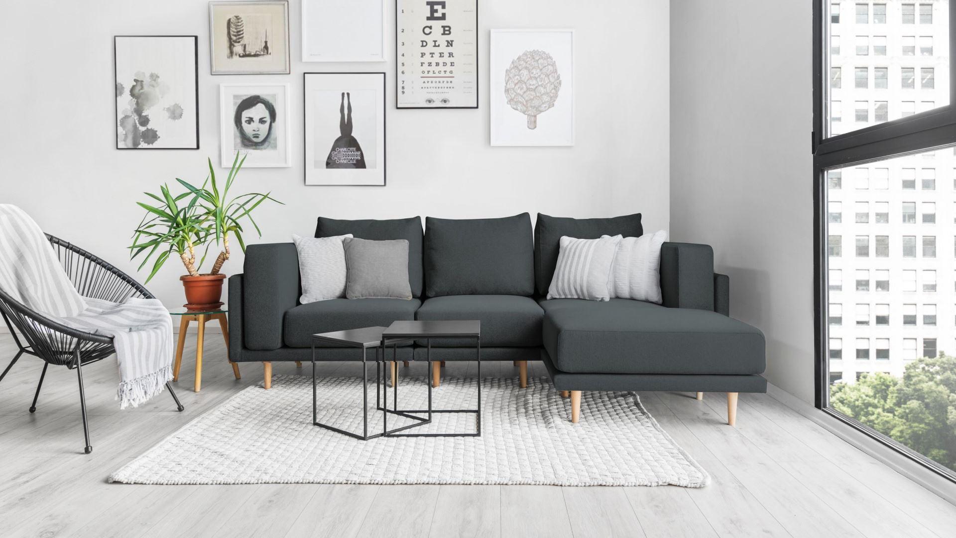 Outlet - Revêtement tissu - Canapé modulable Donna