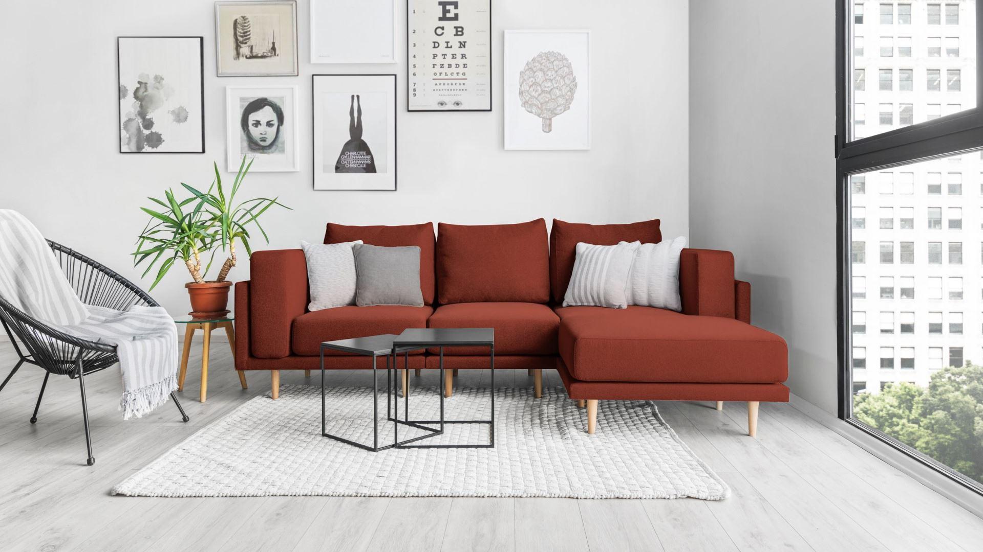 Outlet - Revêtement tissu - Canapé modulable Donna