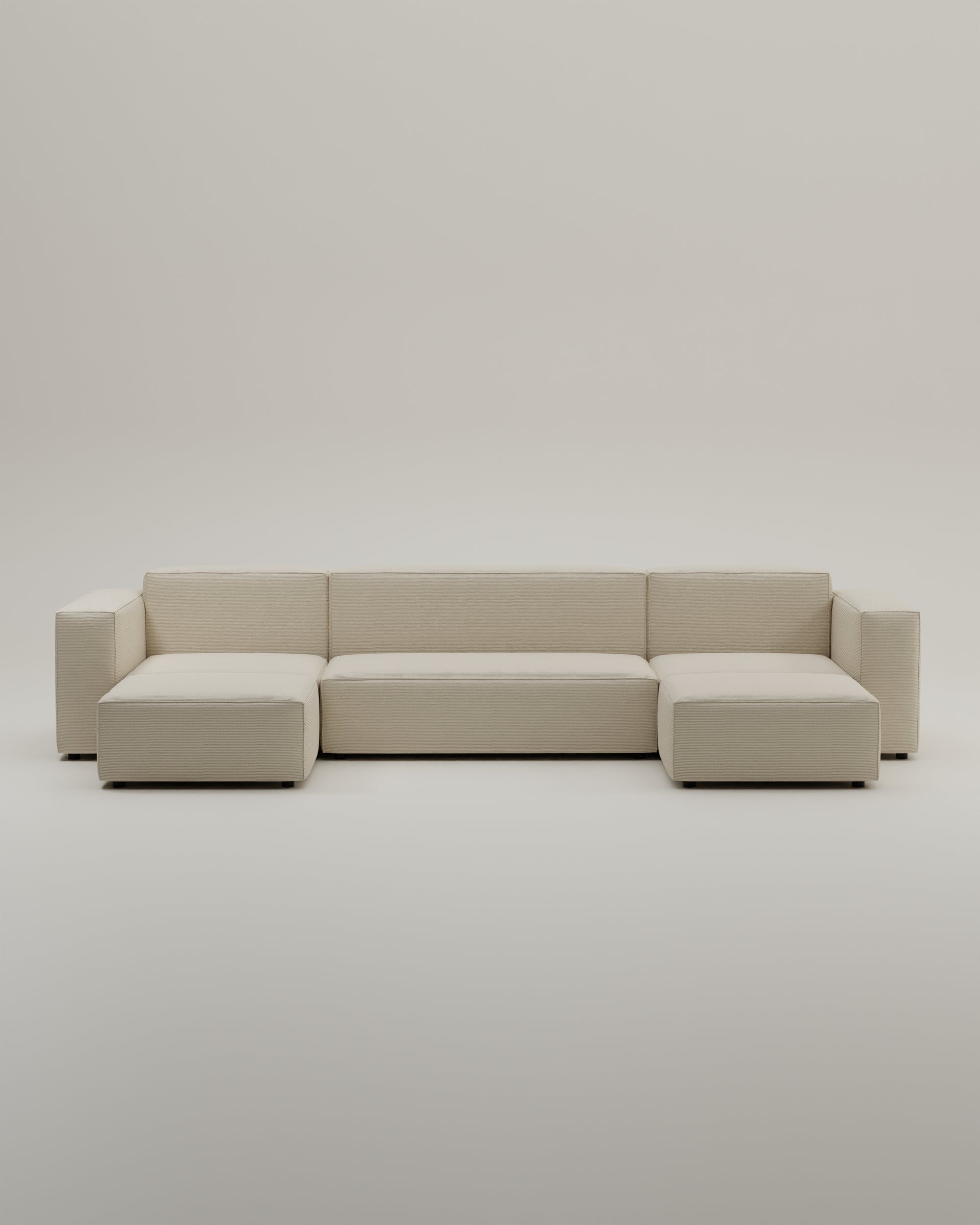 Canapé modulable Harvey U-Form / Coin séjour avec fonction couchage