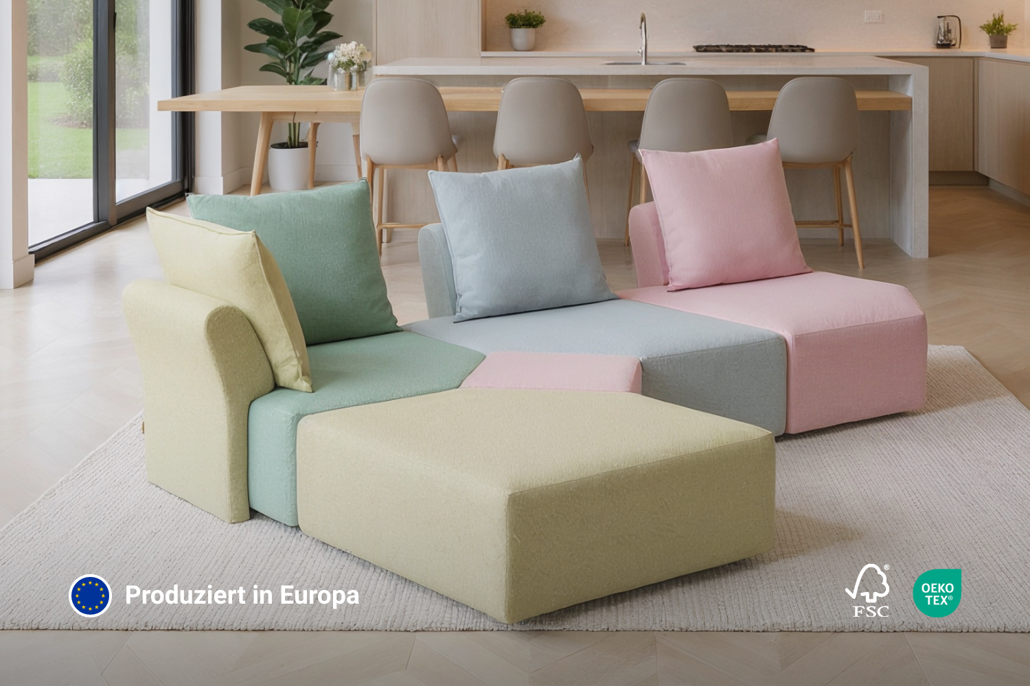 Modulares Sofa Katrina mit Schlaffunktion