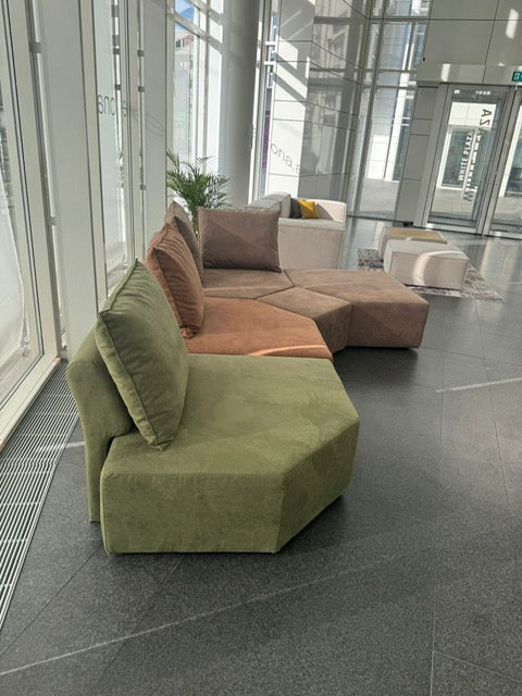 Outlet - Modular sofa Katrina with sleeping function Showroom Basel