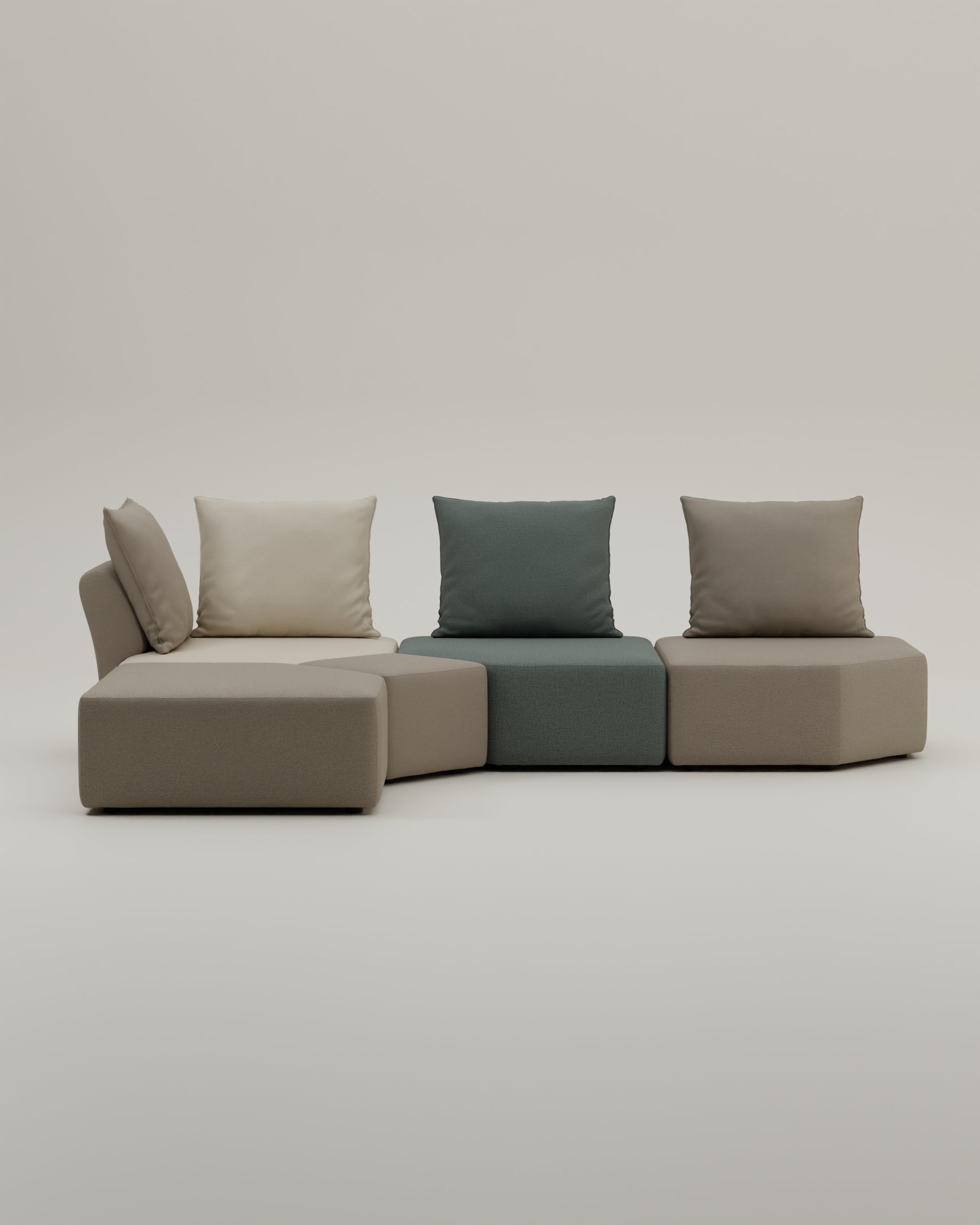 Modulares Sofa Katrina mit Schlaffunktion