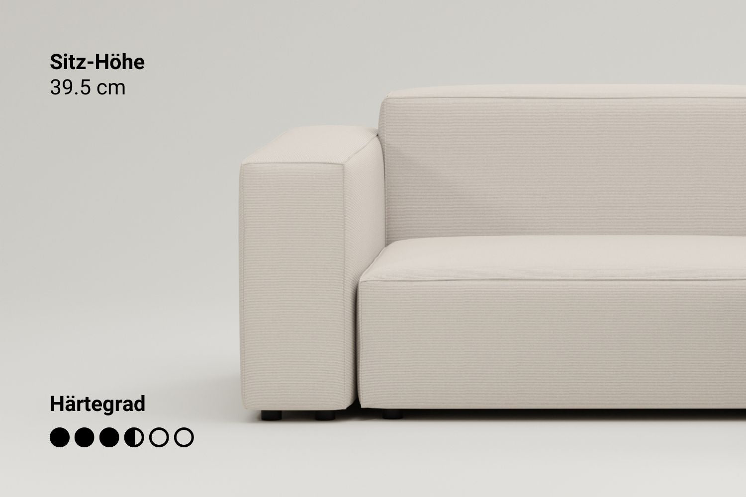 Fabric cover - Modular sofa Harvey 4-seater L