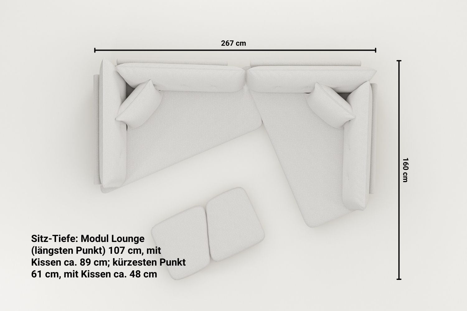 Outlet - Canapé modulable Mike avec fonction sommeil