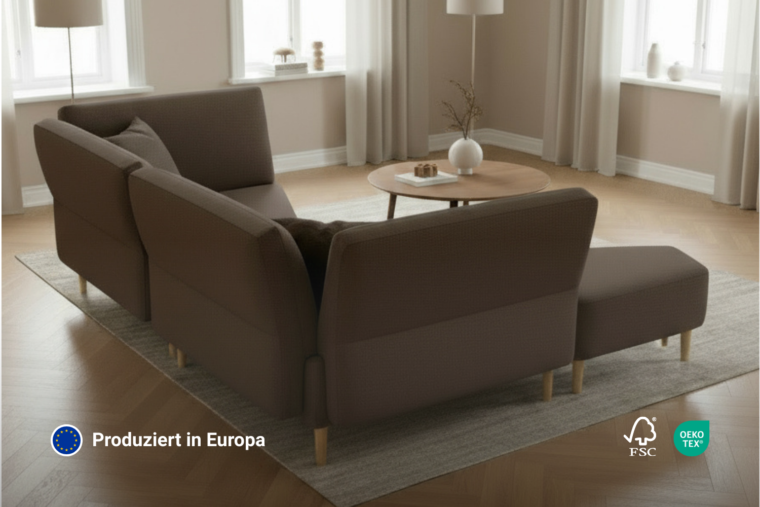 Stoffbezug - Modulares Sofa Mike mit Schlaffunktion