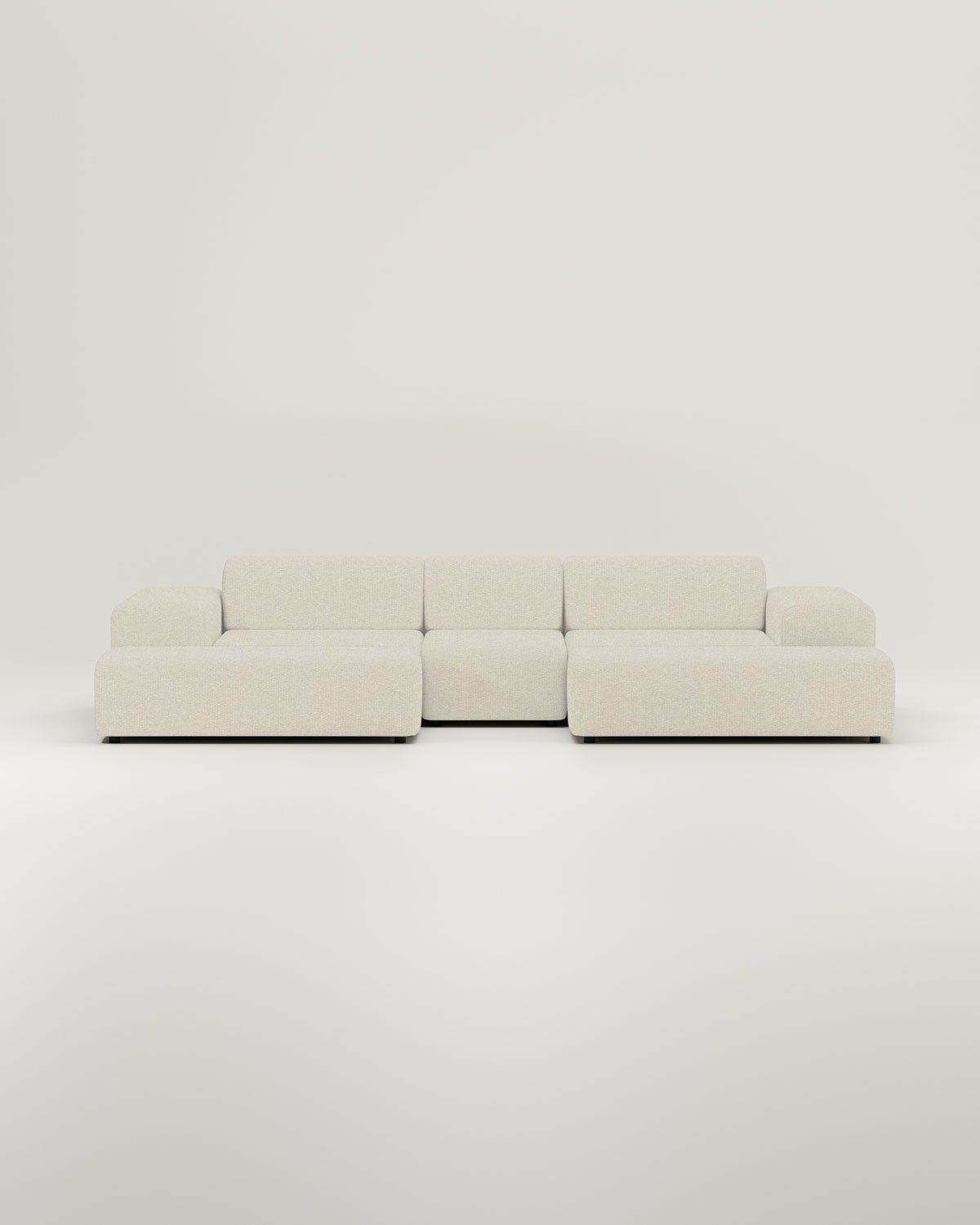 Modular sofa Nina U-Form / Living area with sleeping function