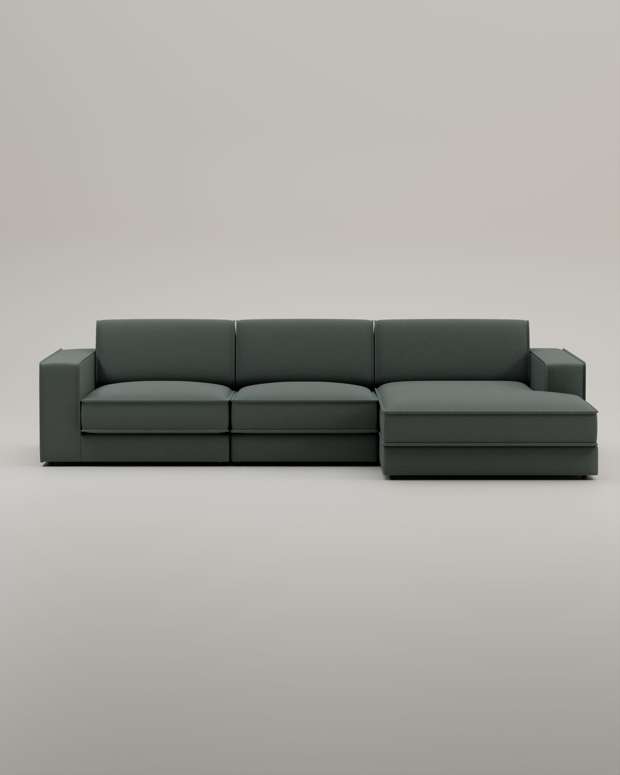 Divano modulare Terra L a 4 posti con funzione letto