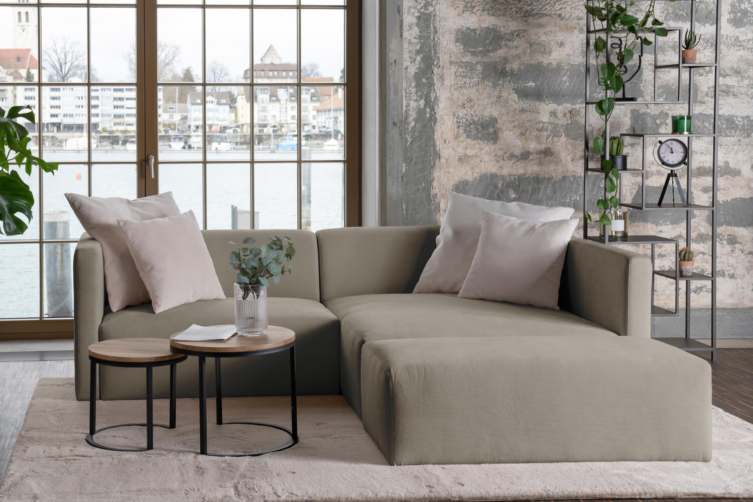 Outlet - Divano modulare Paula S con funzione letto - Showroom Ginevra