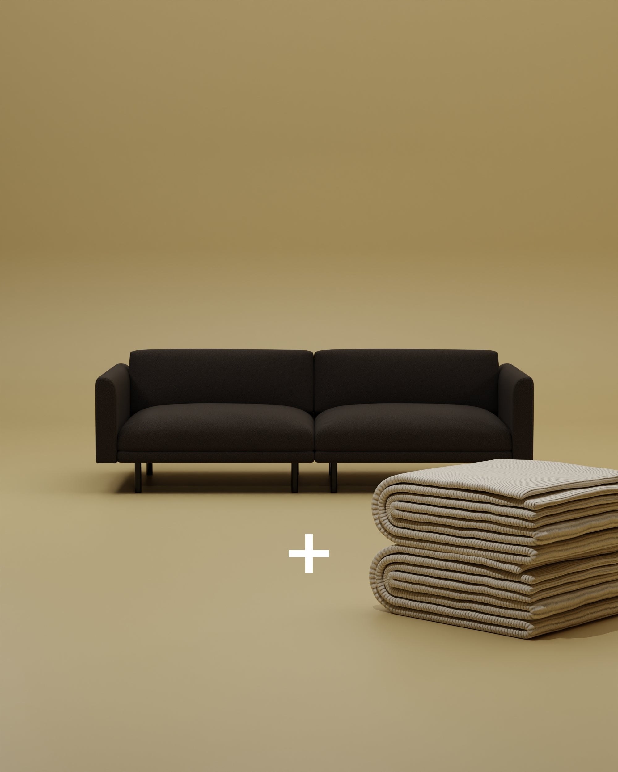 Modular sofa Aera 2.5 seater with sleep function 2 in 1 set