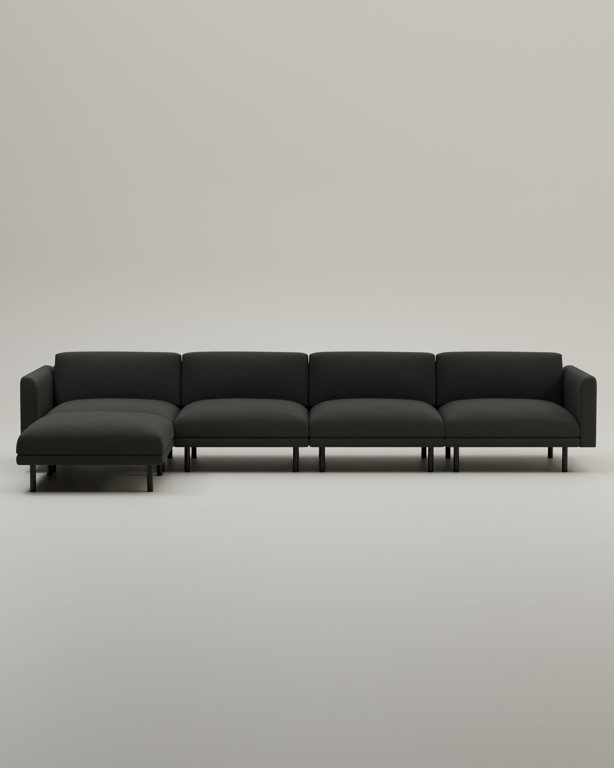 Stoffbezug - Modulares Sofa Aera 5-Sitzer mit Schlaffunktion