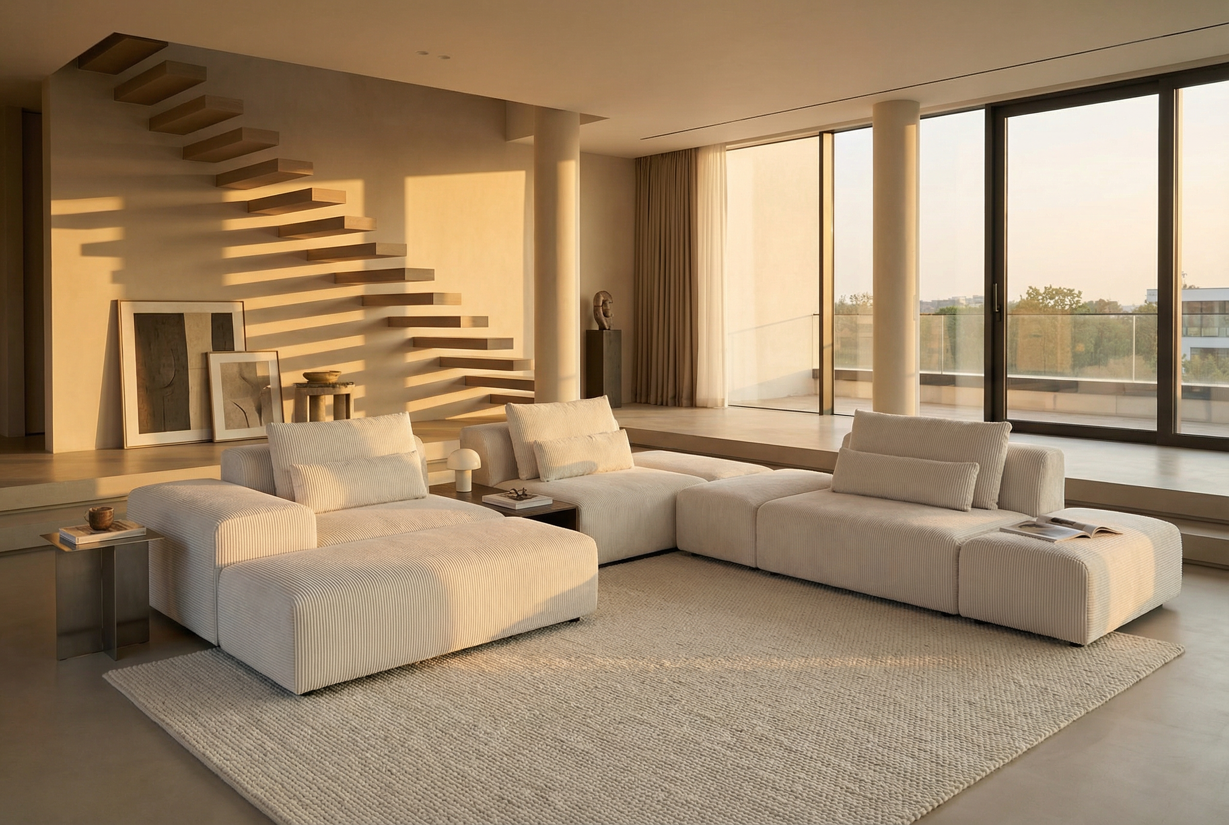 Modulares Sofa Nina 2-Sitzer mit Schlaffunktion