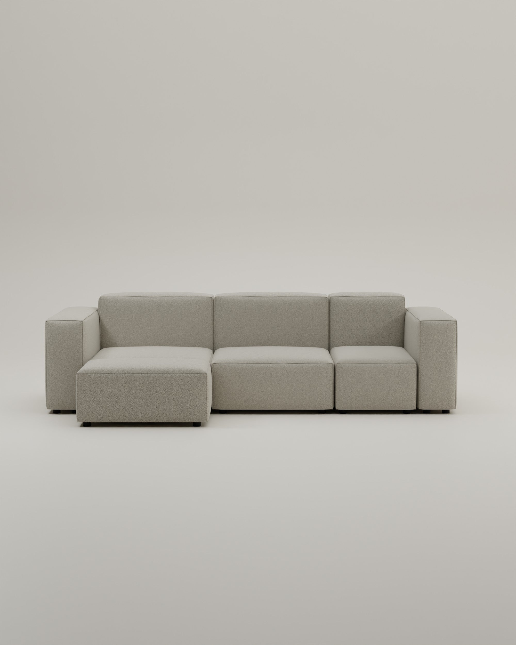 Harvey 4-seater mini modular corner sofa with sleep function