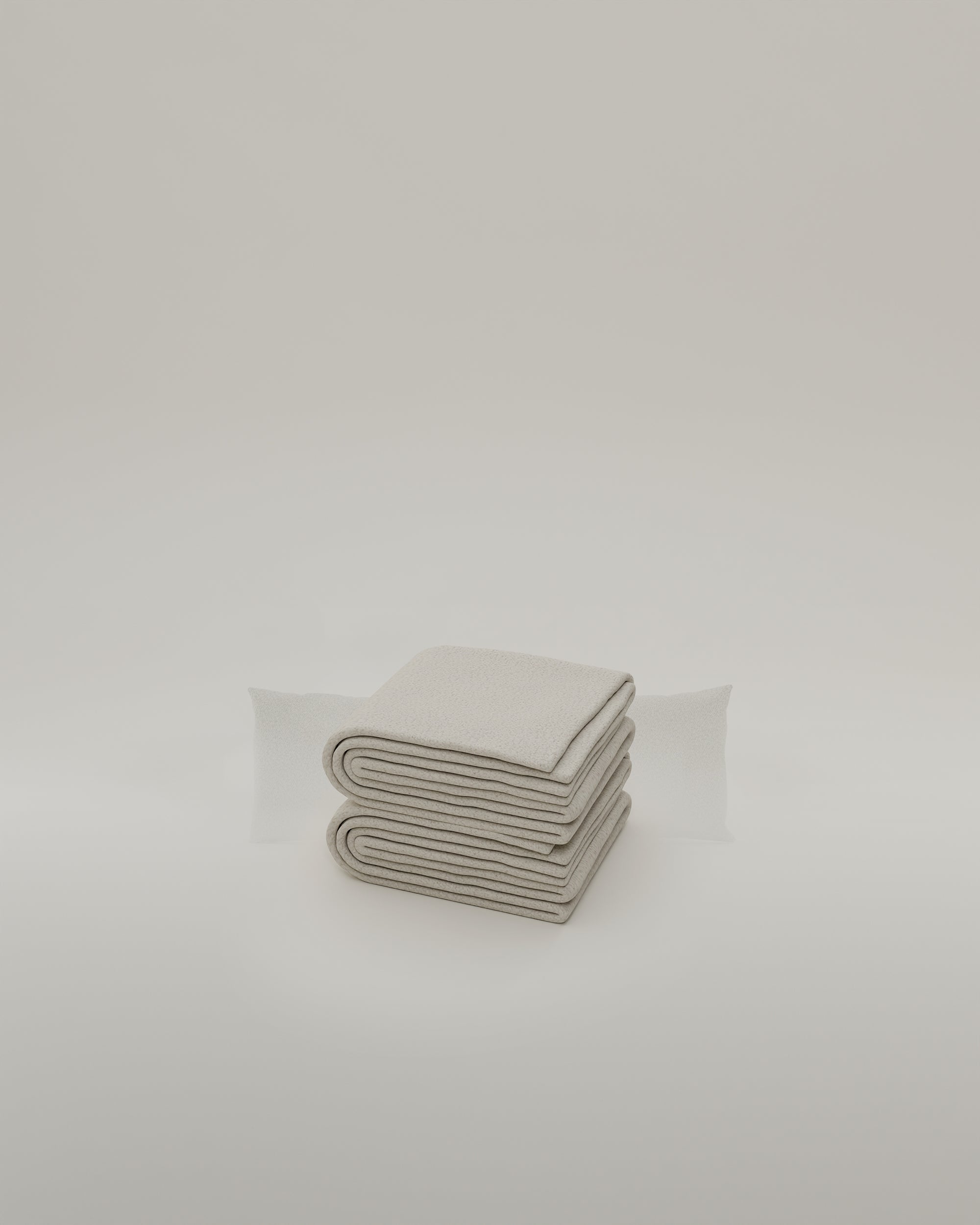 Stoffbezug - Nierenkissen Stoff Bouclé