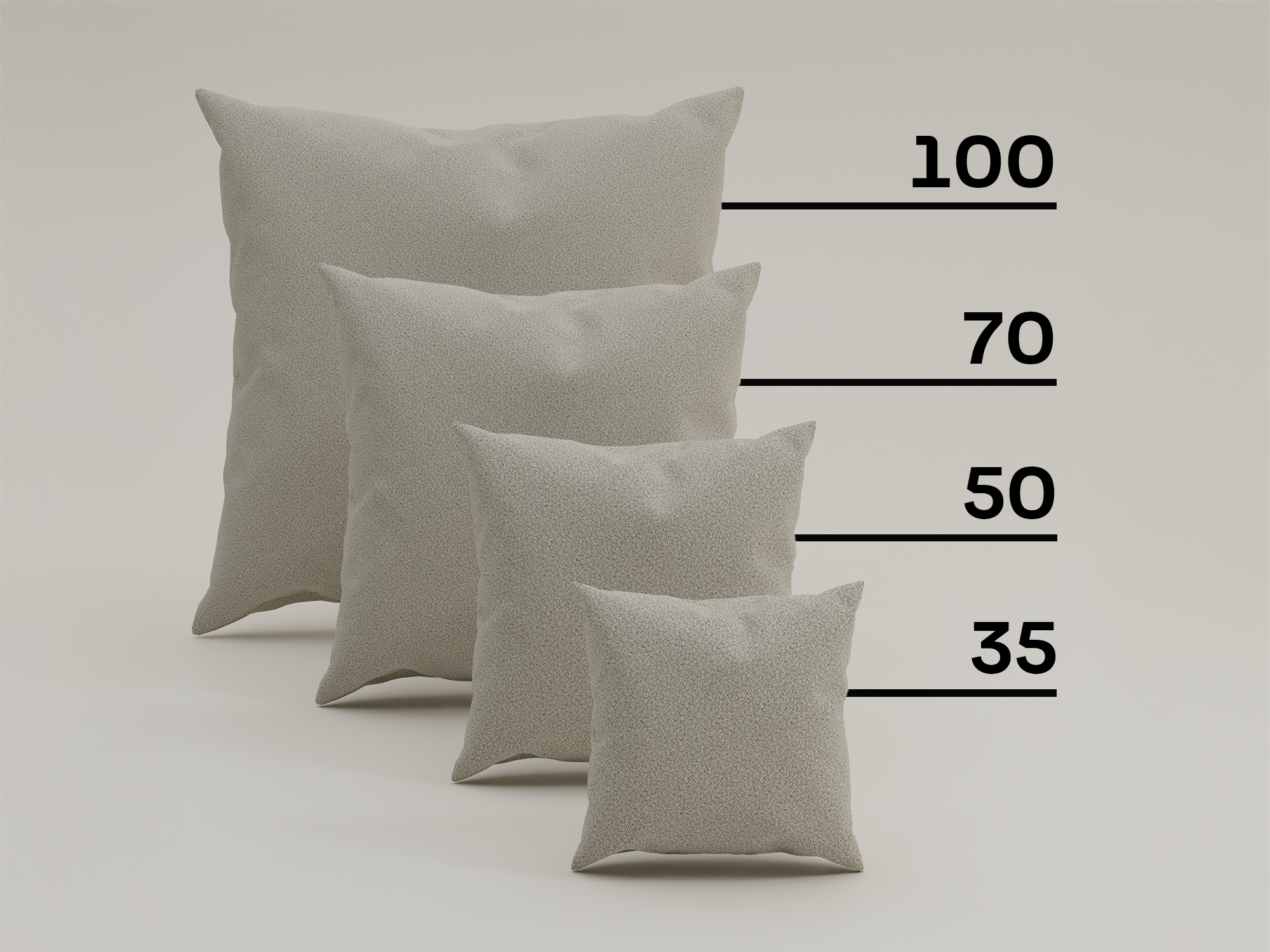 Housse en tissu - coussin décoratif Veluno