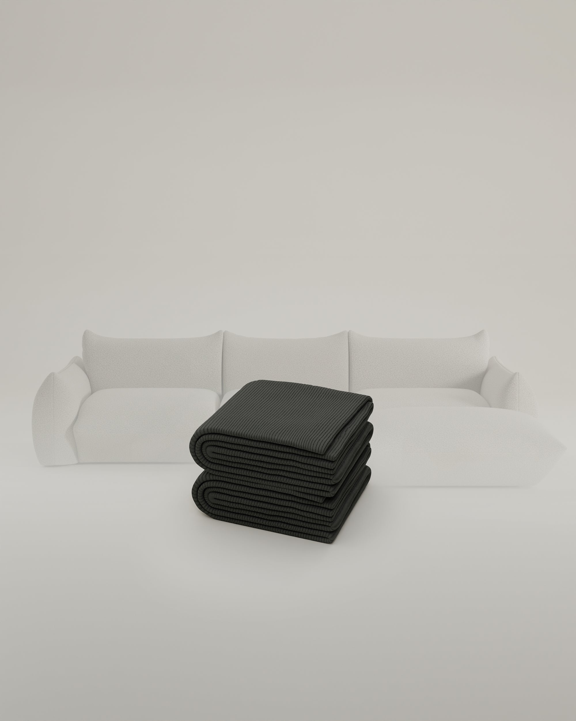 Fabric cover - Modular sofa Luma L 4-seater with sleep function