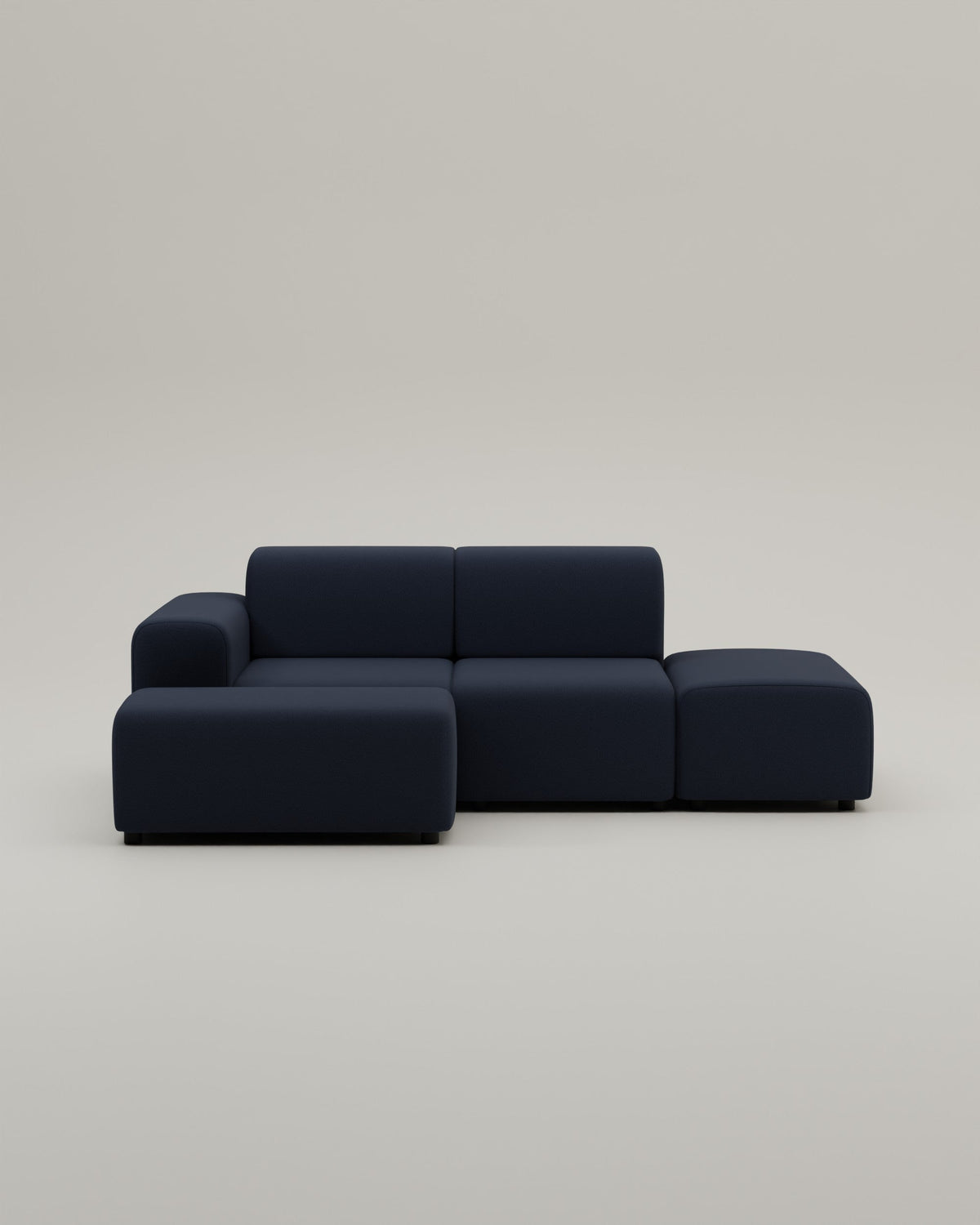 Canapé d'angle modulaire Nina 4 places mini avec fonction sommeil