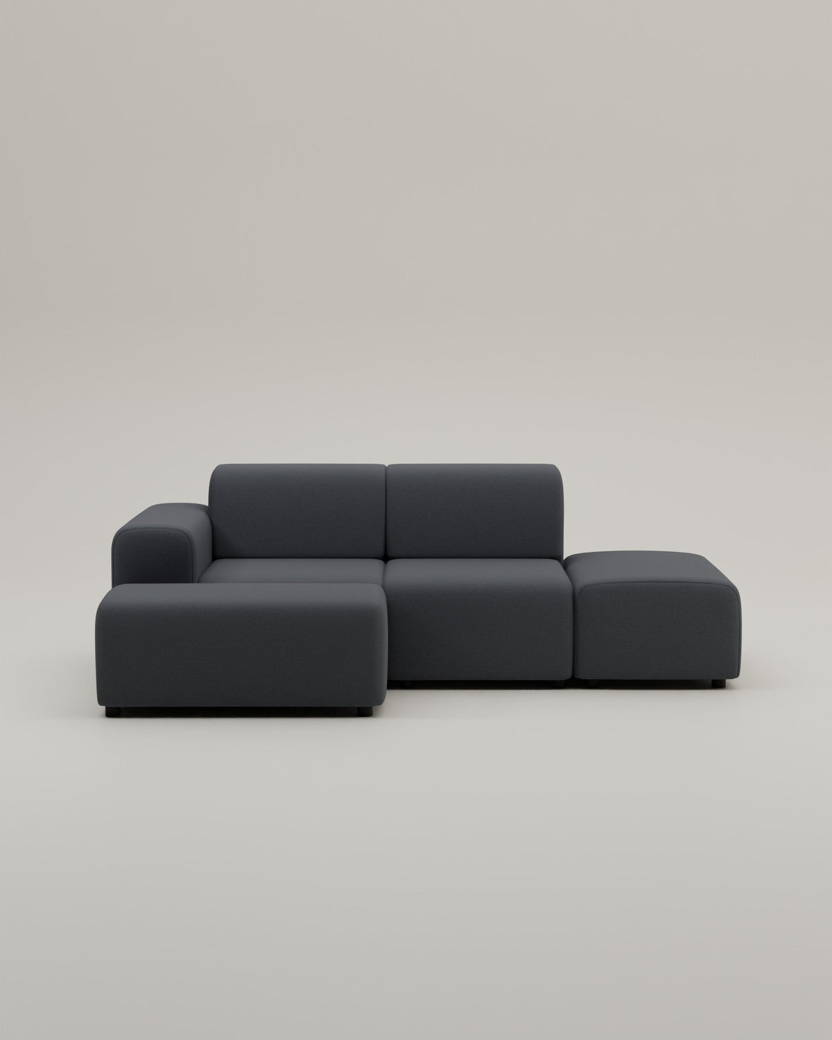Canapé d'angle modulaire Nina 4 places mini avec fonction sommeil