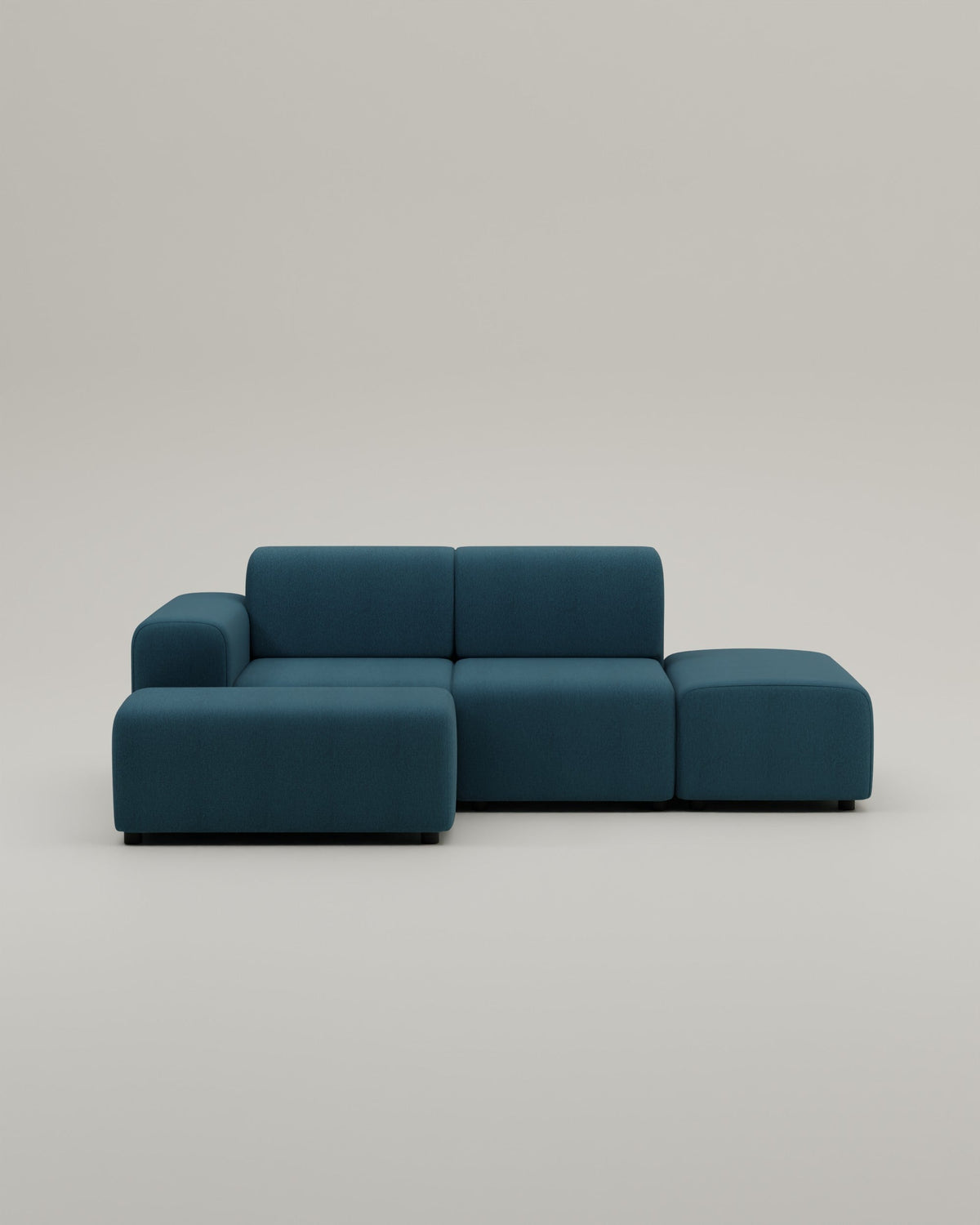 Canapé d'angle modulaire Nina 4 places mini avec fonction sommeil