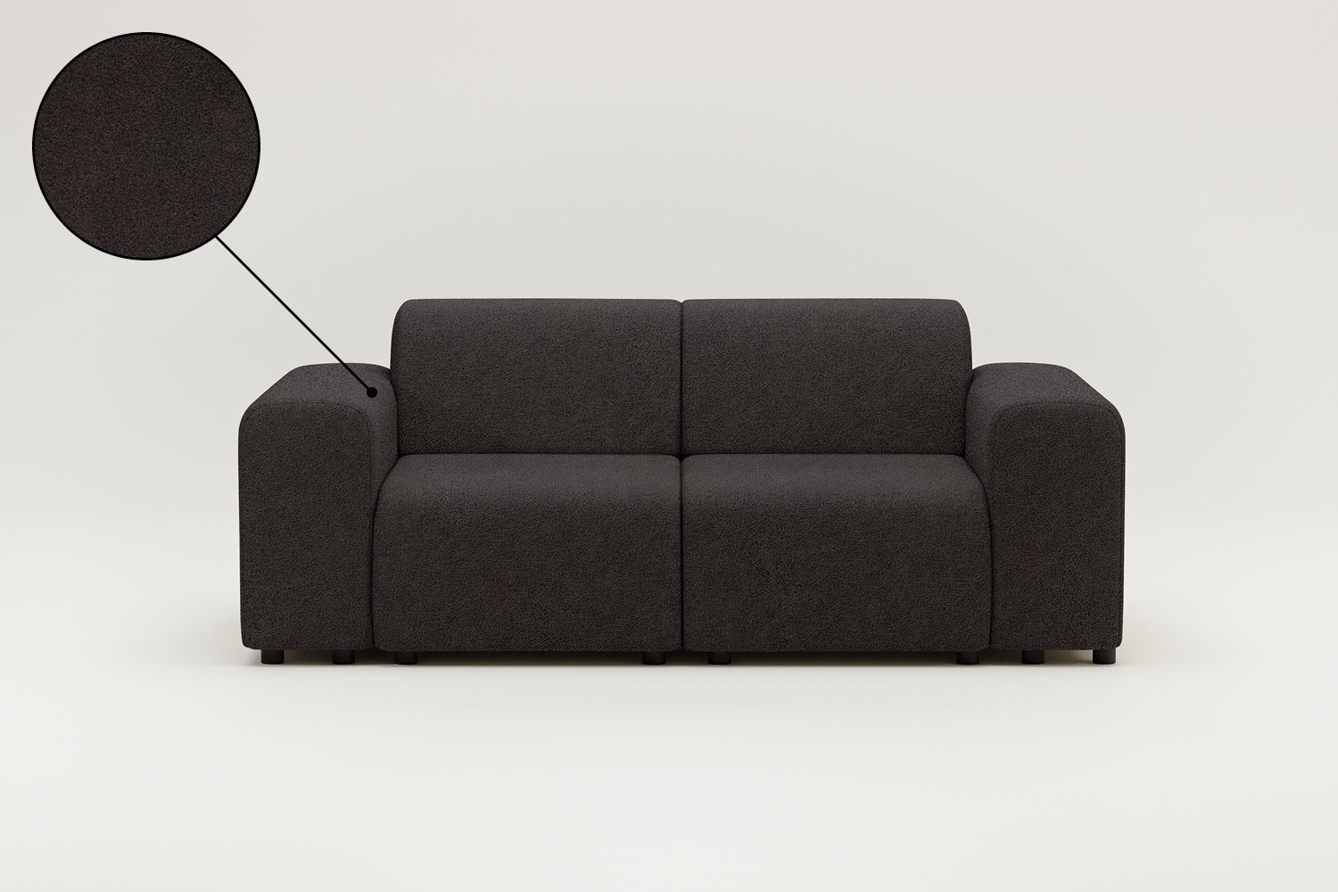 Modulares Sofa Nina 2-Sitzer mit Schlaffunktion