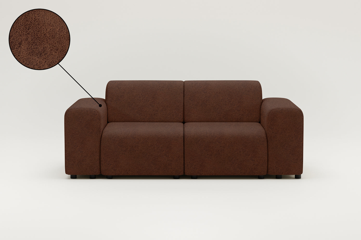 Modulares Sofa Nina 2-Sitzer mit Schlaffunktion