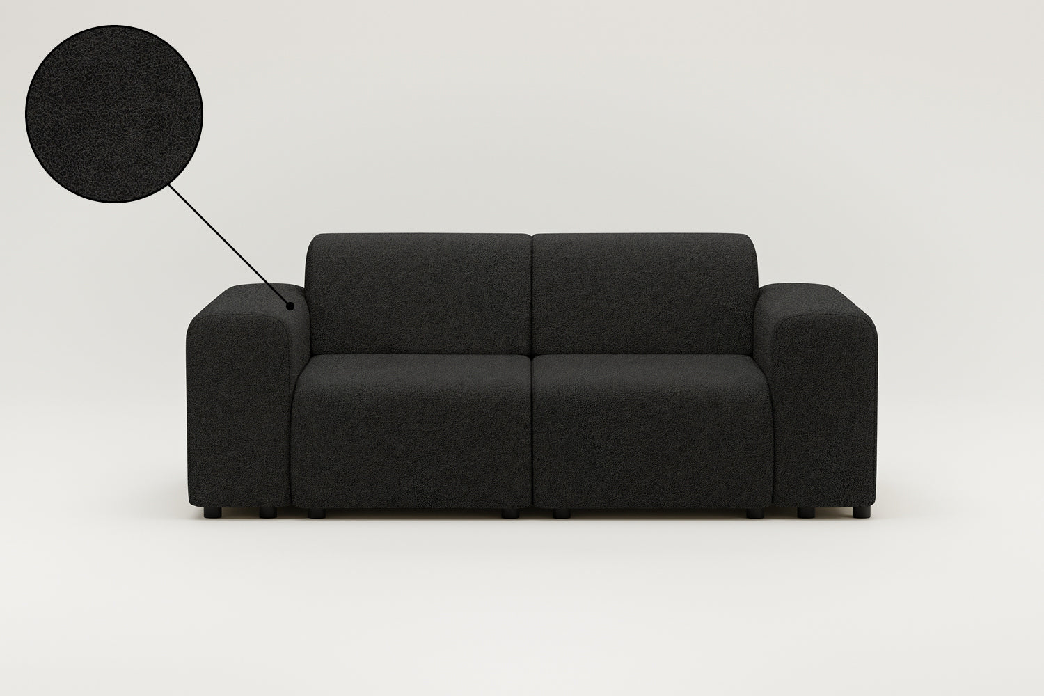 Modulares Sofa Nina 2-Sitzer mit Schlaffunktion