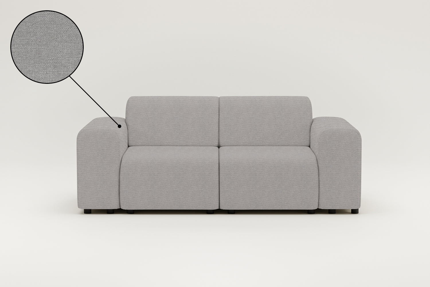 Modulares Sofa Nina 2-Sitzer mit Schlaffunktion