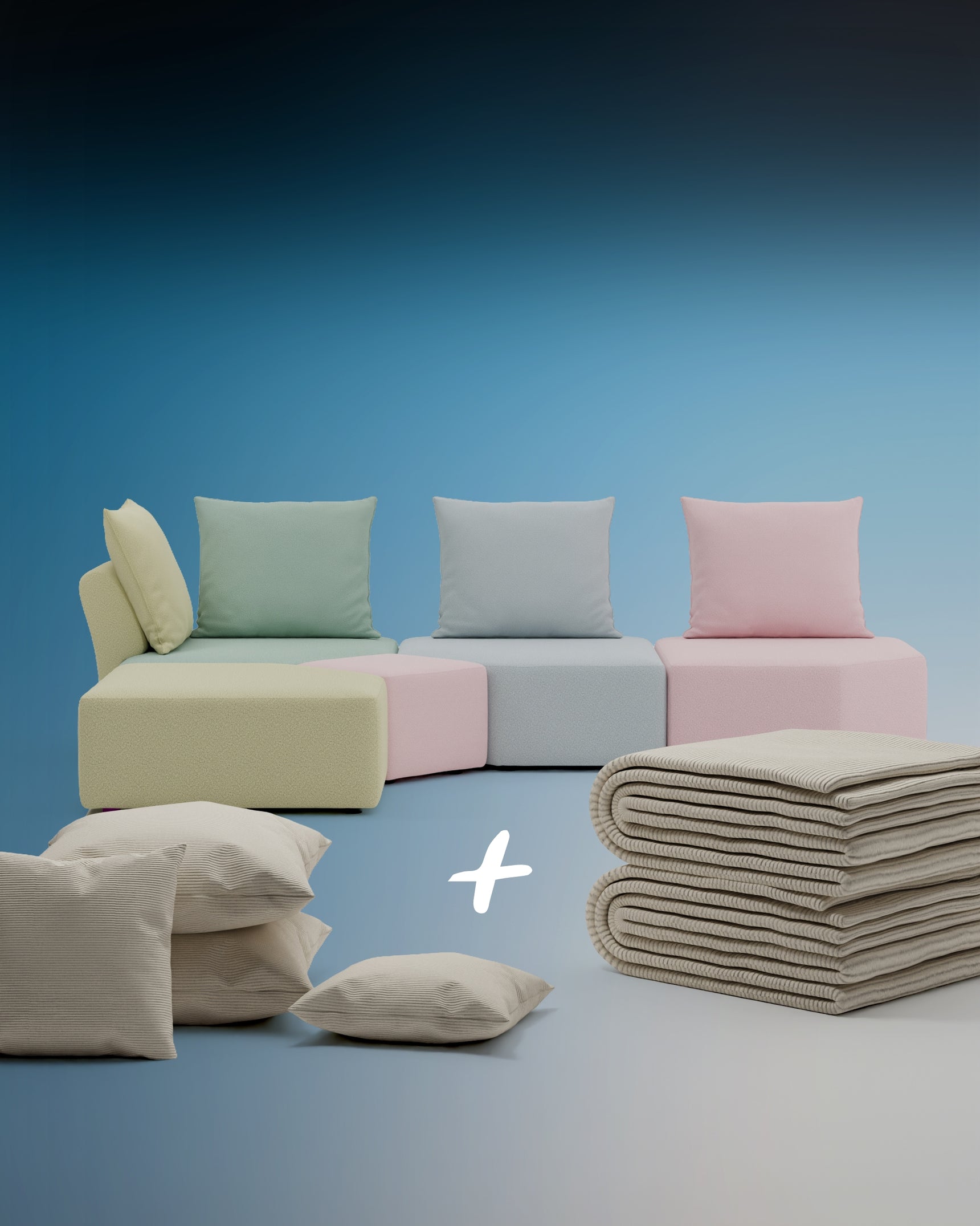 Special Edition Candy - Modular sofa Katrina 3 in 1 set