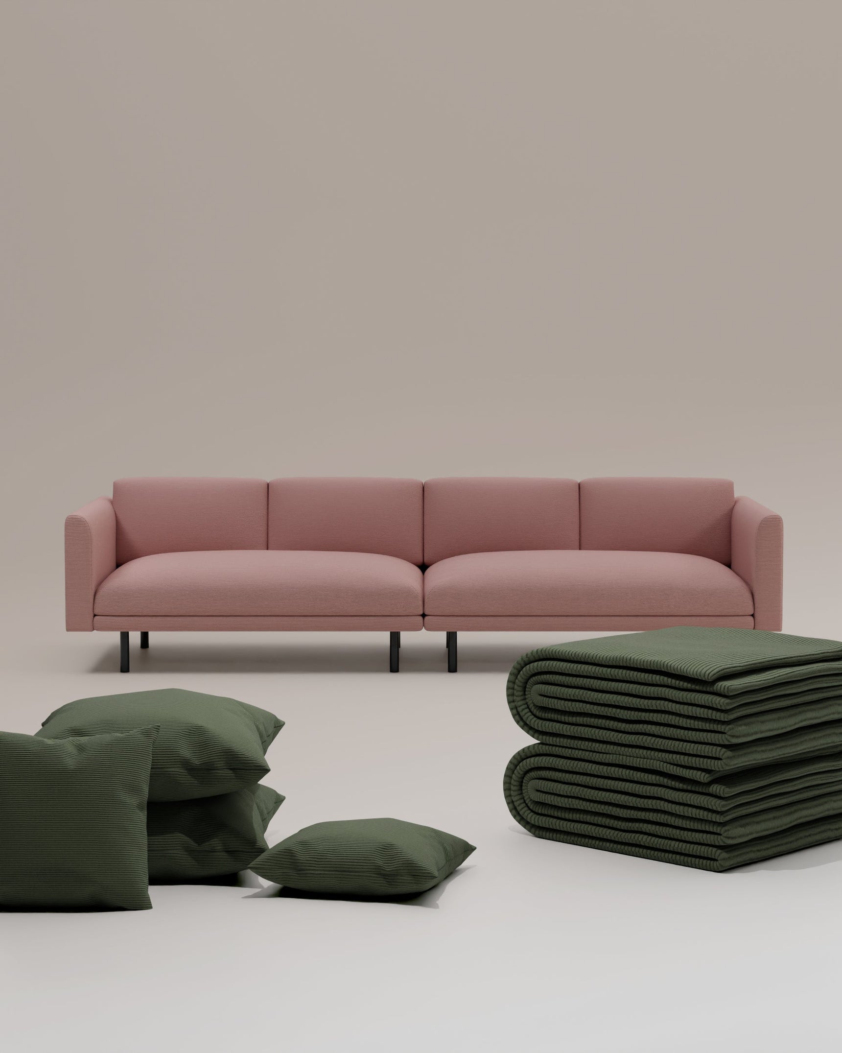 Set 3 in 1 divano componibile Aera 3 posti con funzione letto
