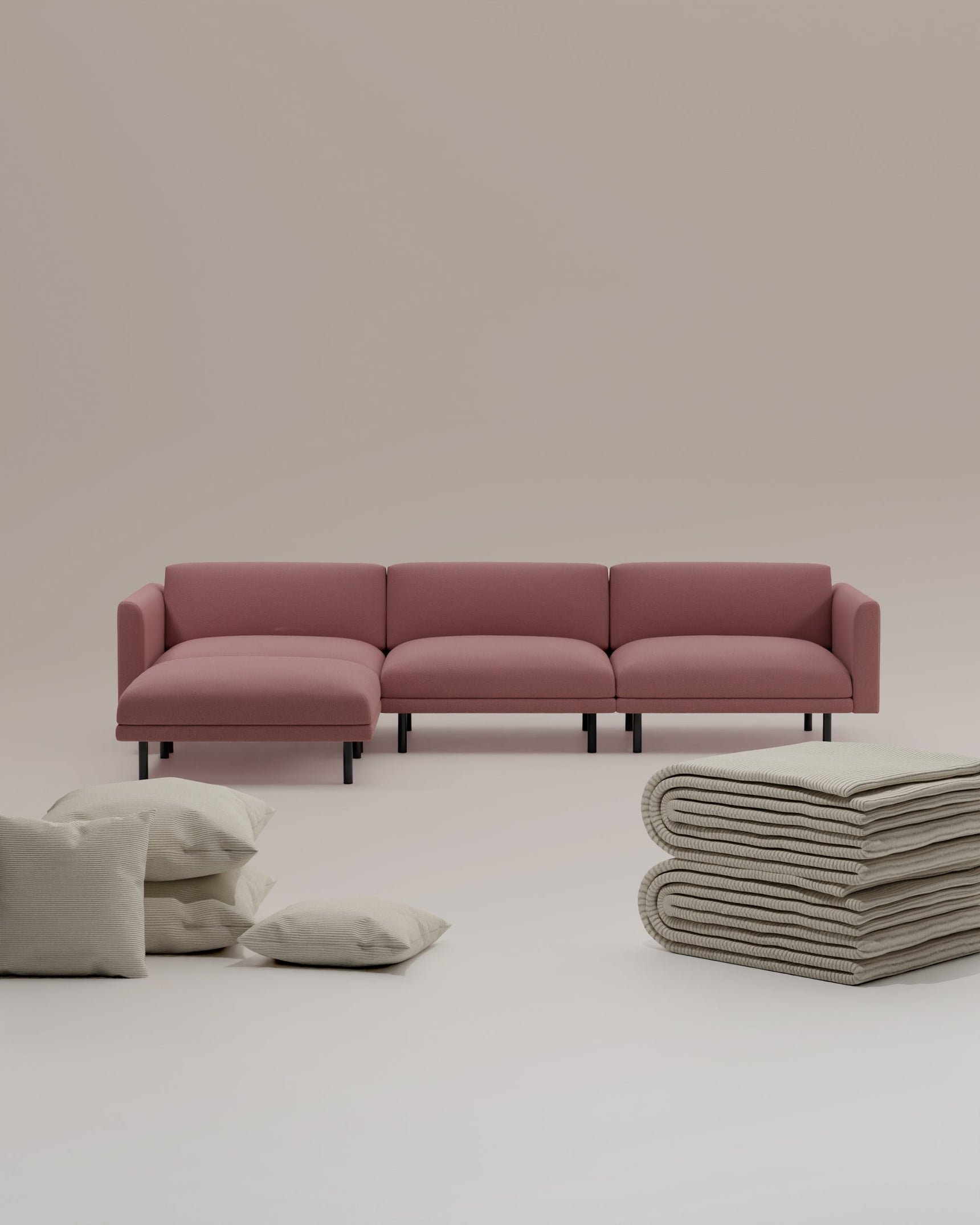 Set 3 in 1 divano componibile Aera divano angolare con funzione letto