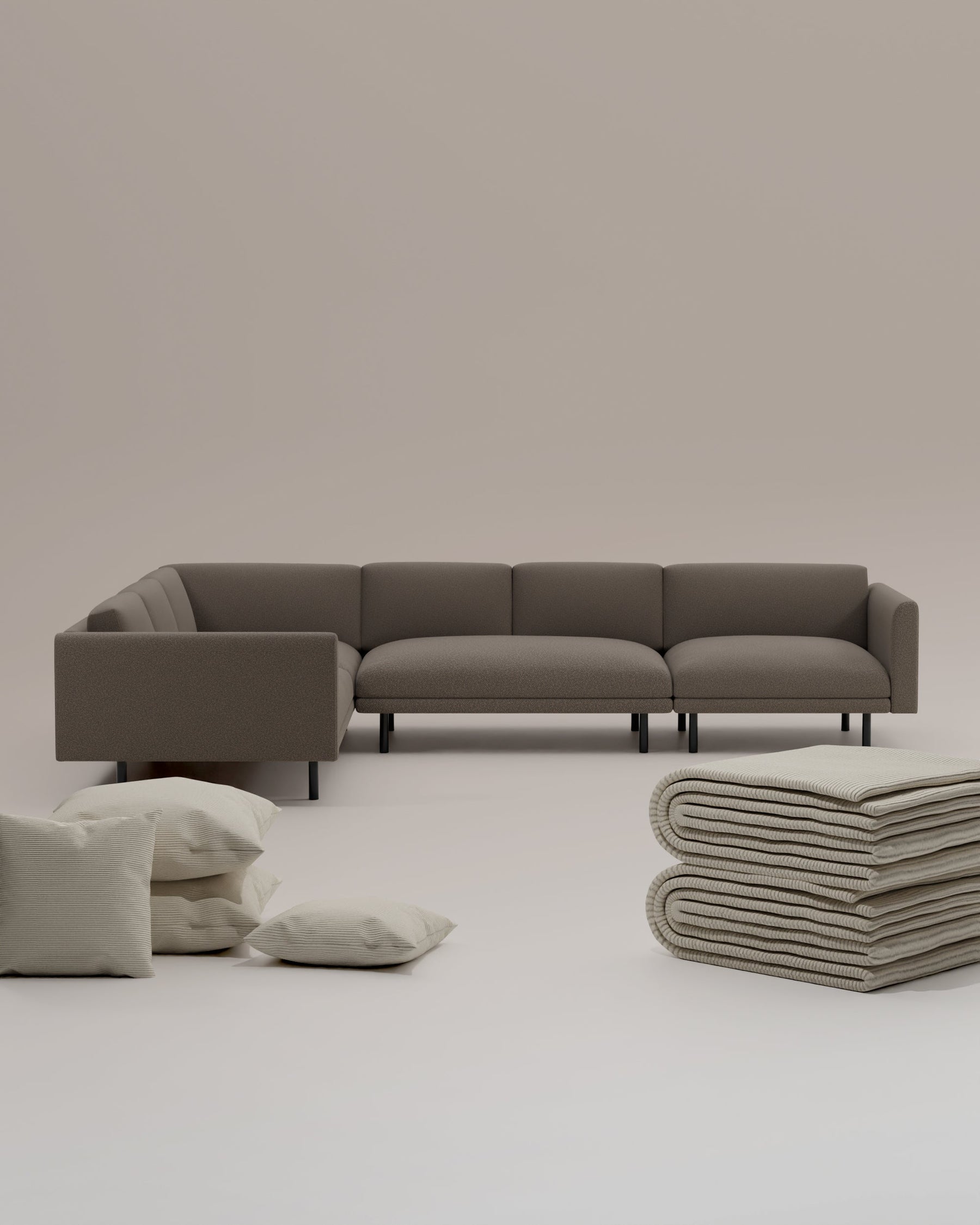 3 in 1 Set Modulares Sofa Aera Ecksofa XL mit Schlaffunktion
