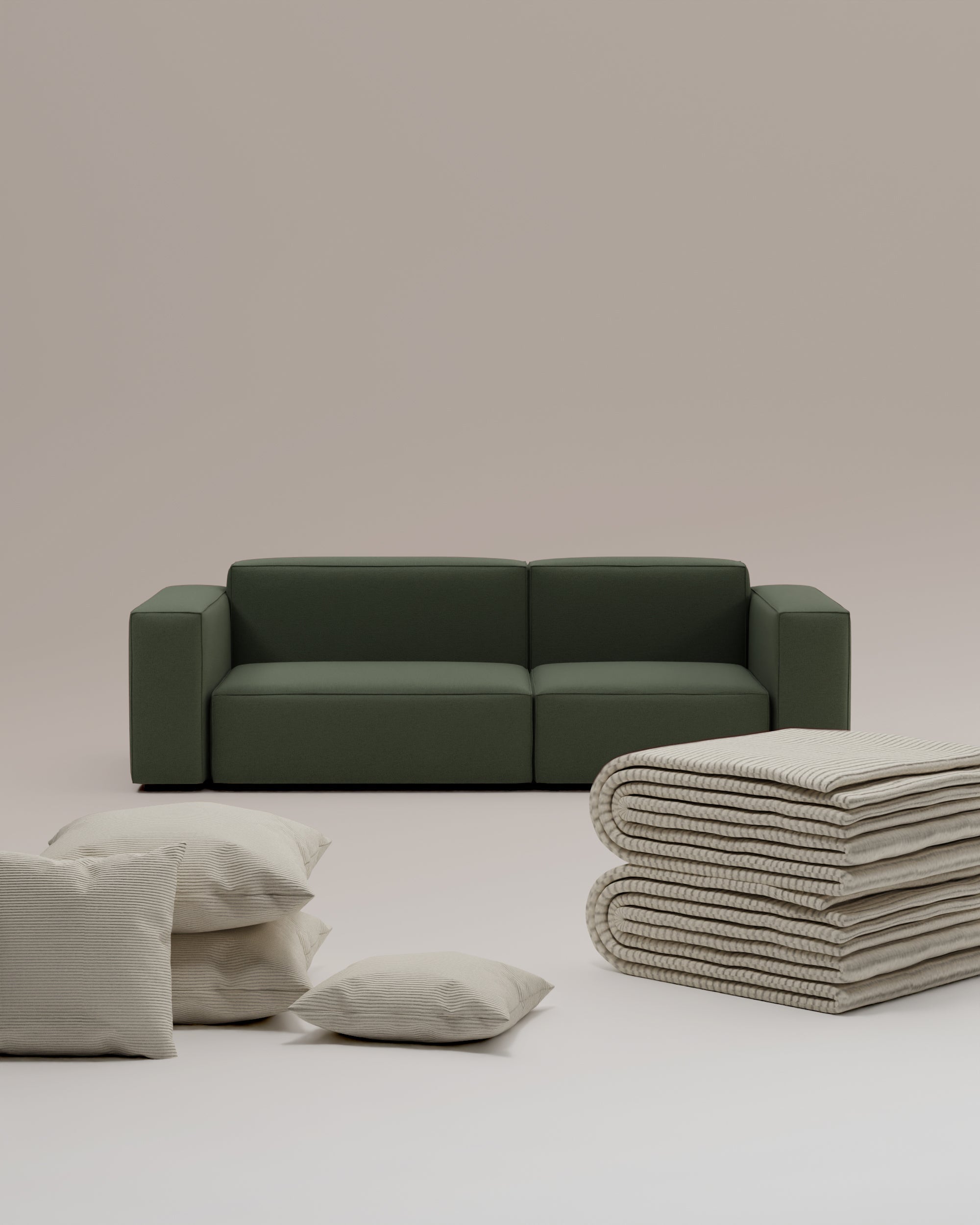 3 in 1 Set Modulares Sofa Harvey 3-Sitzer mit Schlaffunktion
