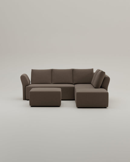 Outlet - Canapé d'angle modulable Amy avec fonction couchage Showroom Lutry