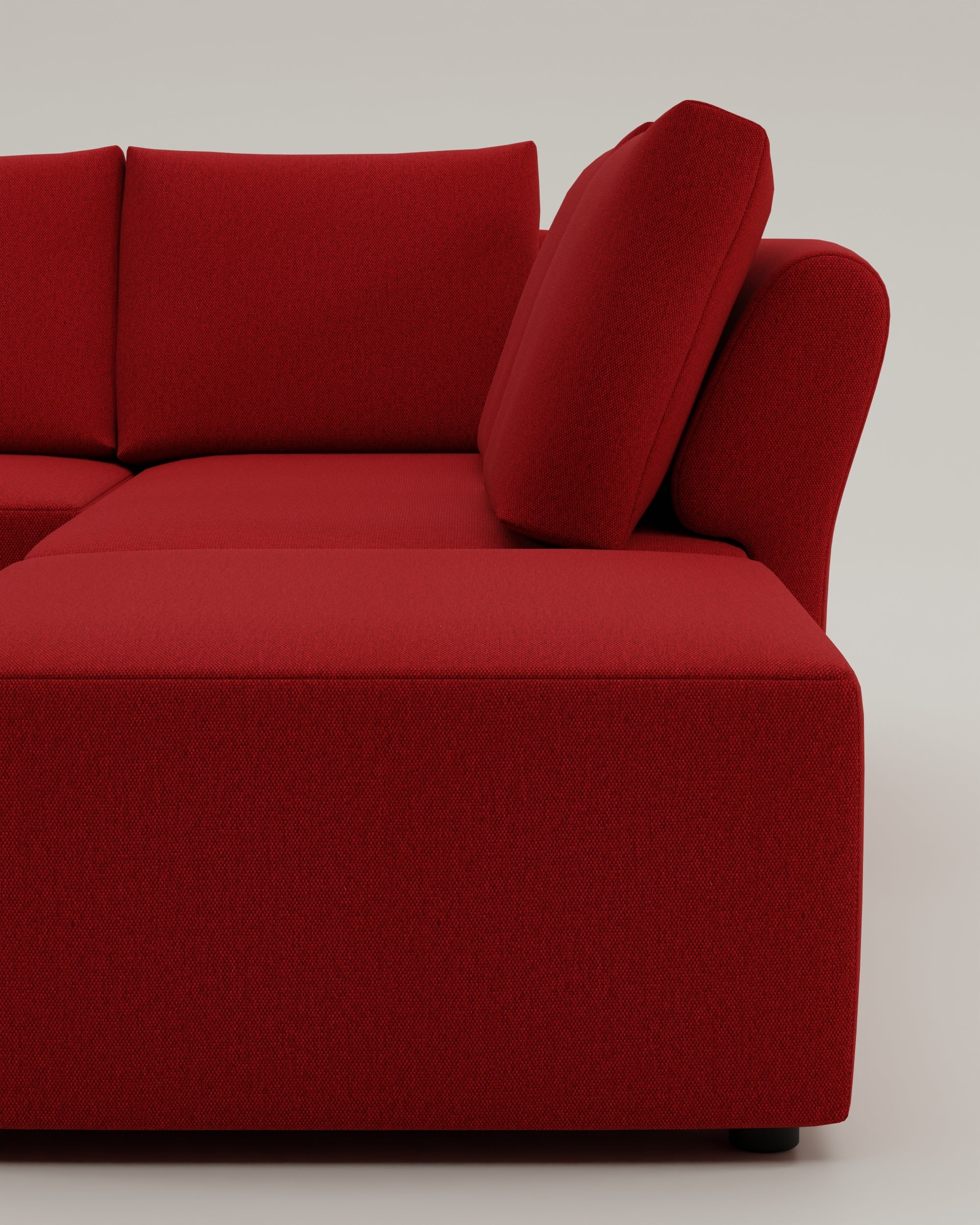 Canapé d'angle modulable Amy avec fonction couchage