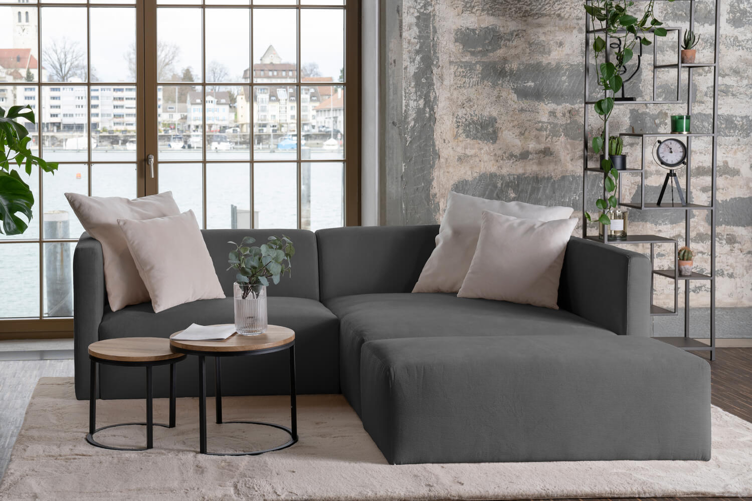 Outlet - Divano modulare Paula S con funzione letto - Showroom Ginevra