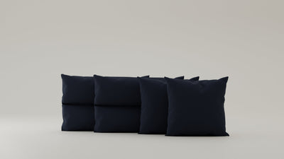 Navy-Bouclé / 2x50x50cm / 2x48x75cm