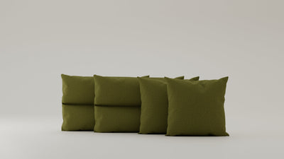 Olive-Veluno / 2x50x50cm / 2x48x75cm