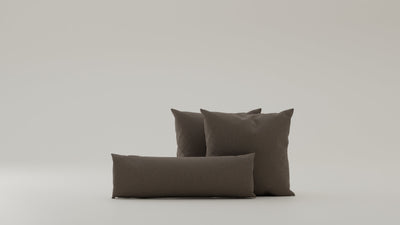 Mocca-Bouclé / 2x50x50cm / 1x24x75cm