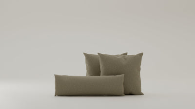 Sand-Bouclé / 2x50x50cm / 1x24x75cm