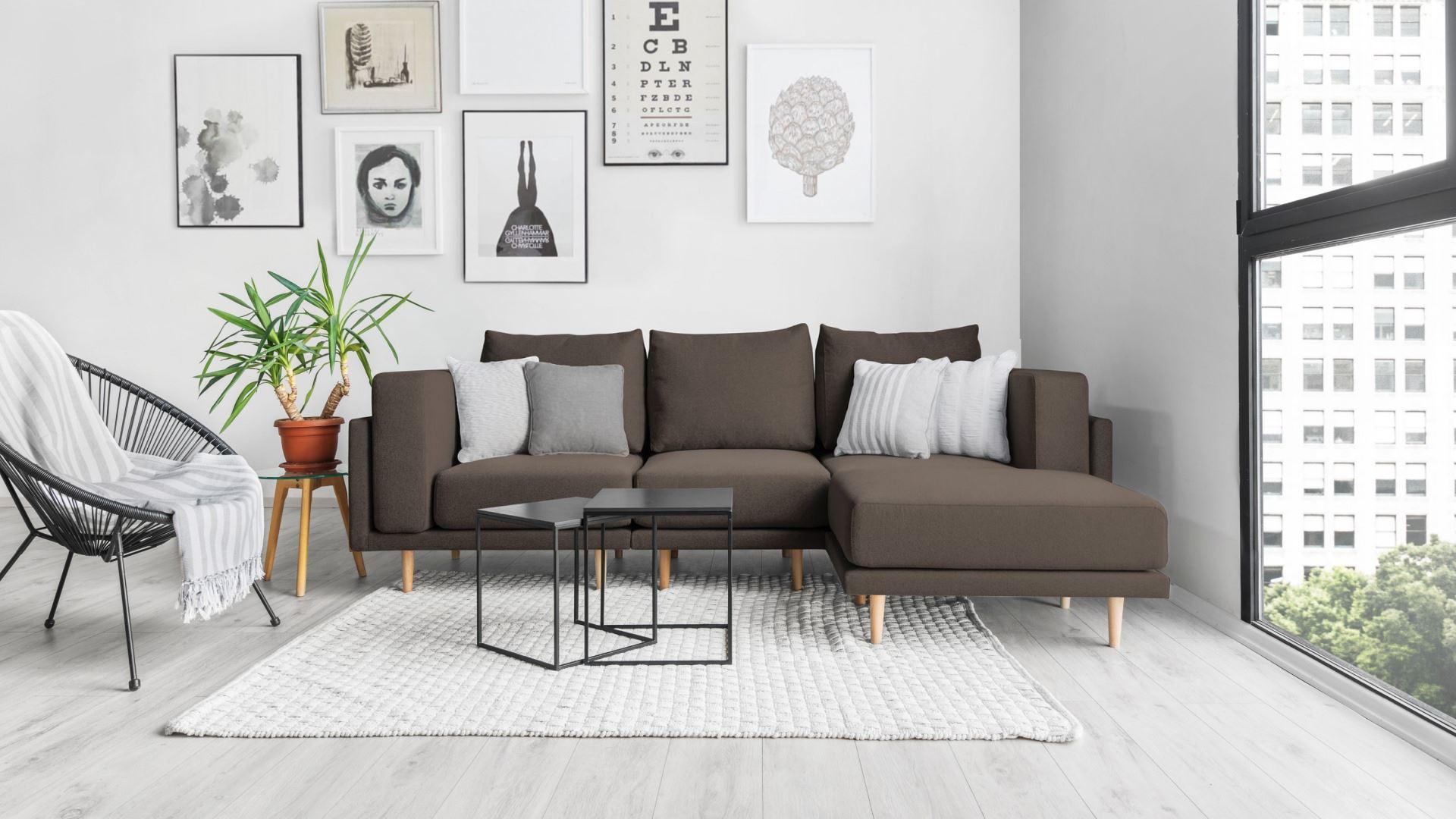 Outlet - Revêtement tissu - Canapé modulable Donna